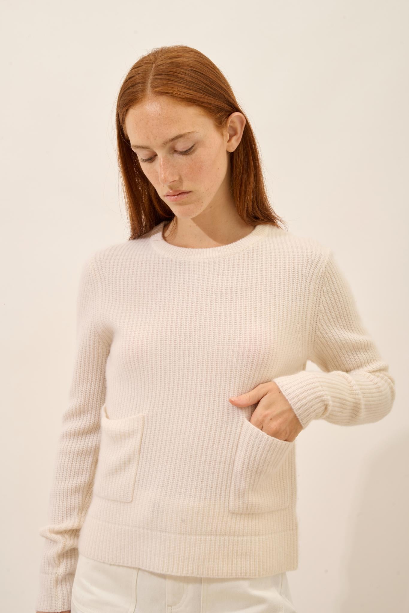 INAYA round-neck sweater snow