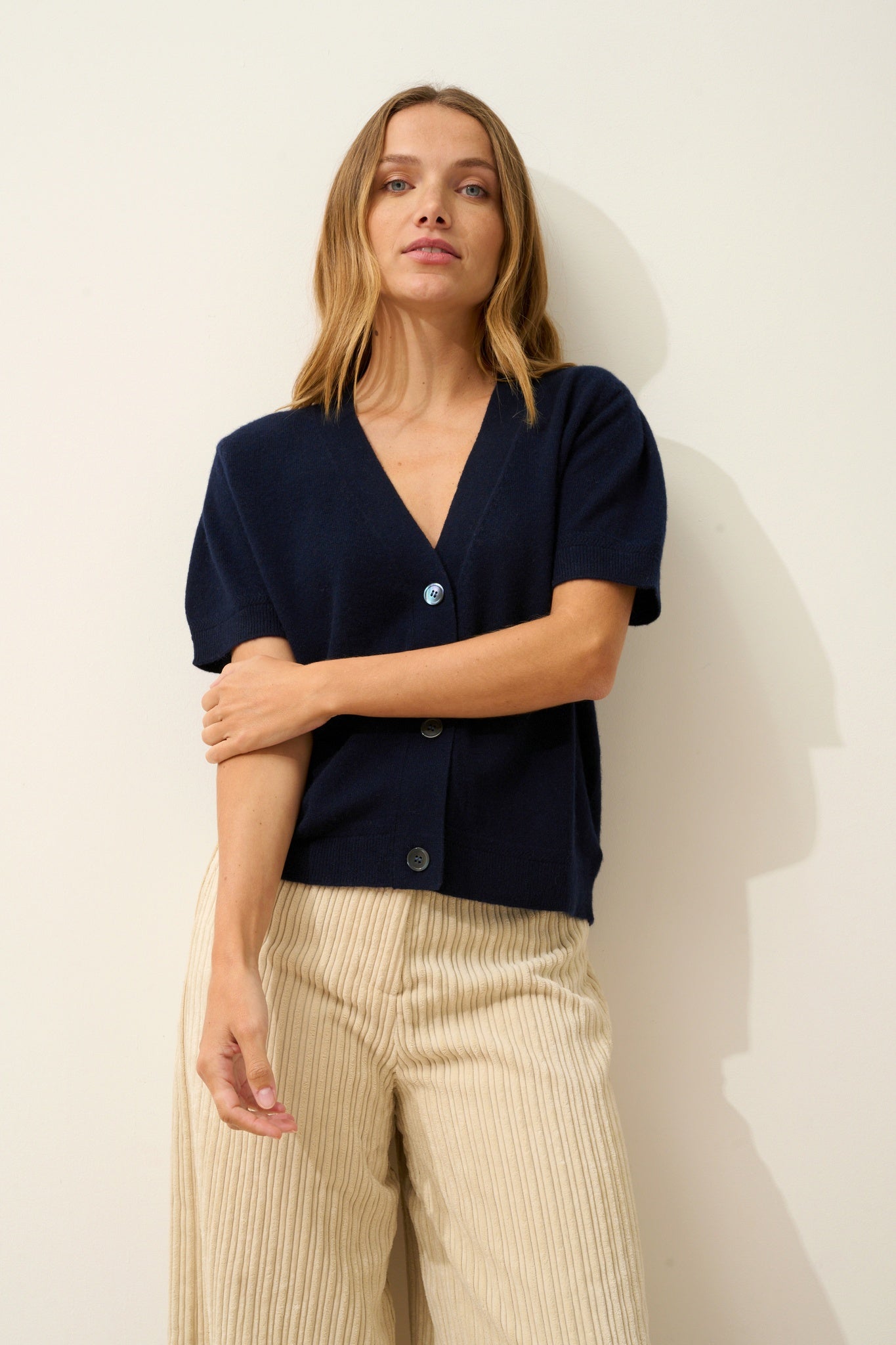 IRIS v-neck cardigan navy