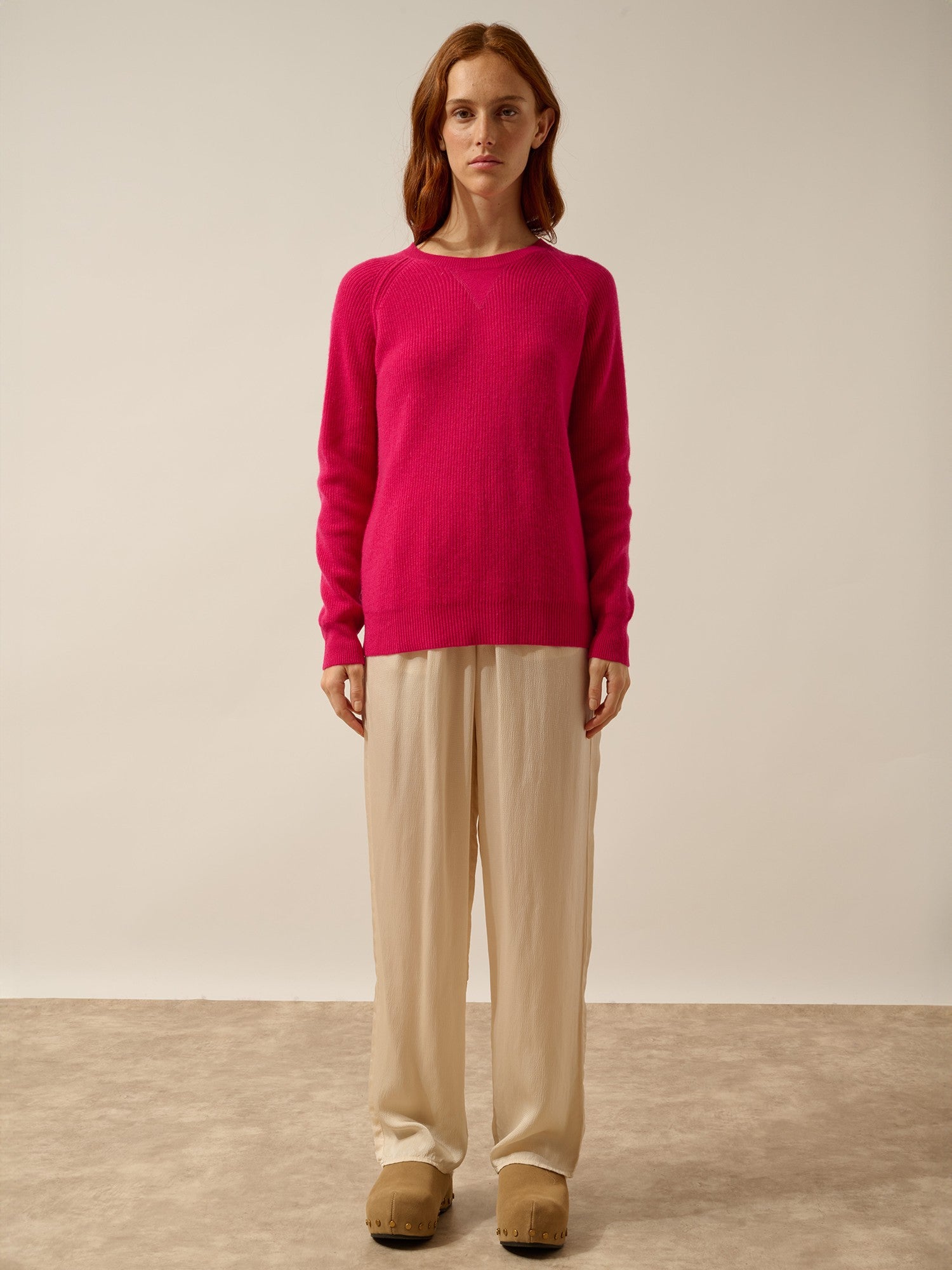 isadora pull col rond fuchsia