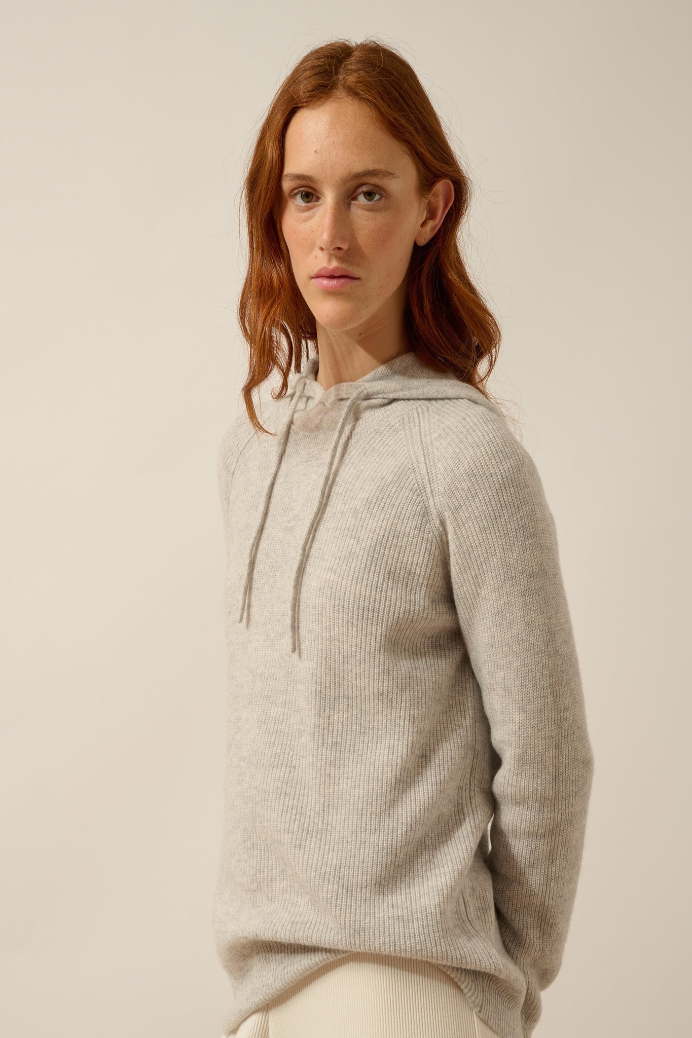 ISADORA pull col rond glacier chiné