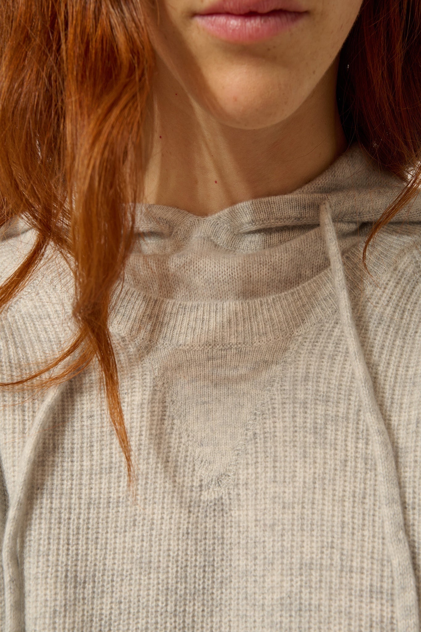 ISADORA pull col rond glacier chiné