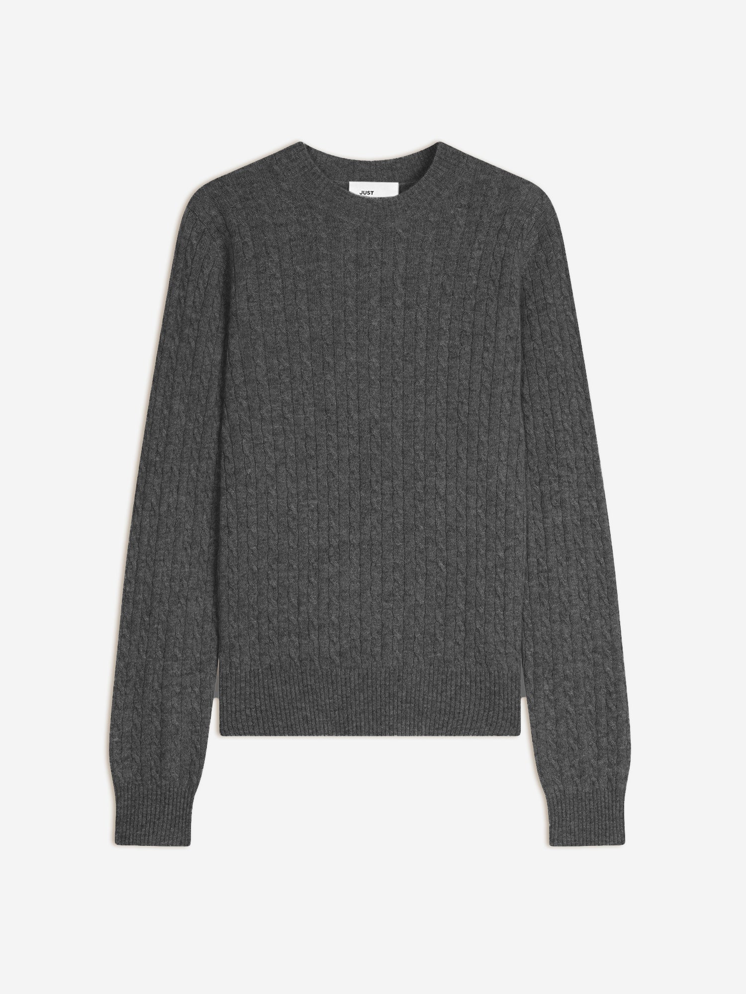 JADE pull col rond anthracite chiné