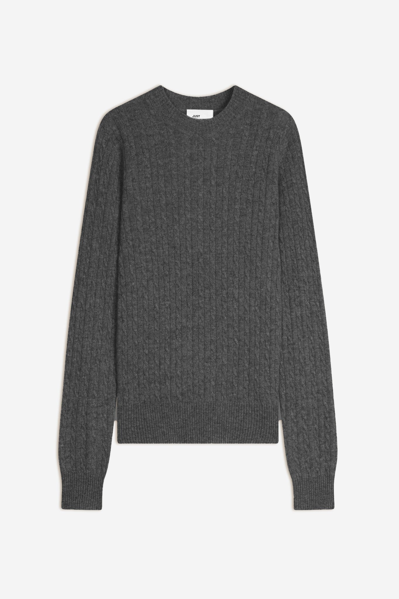 jade pull col rond anthracite chiné