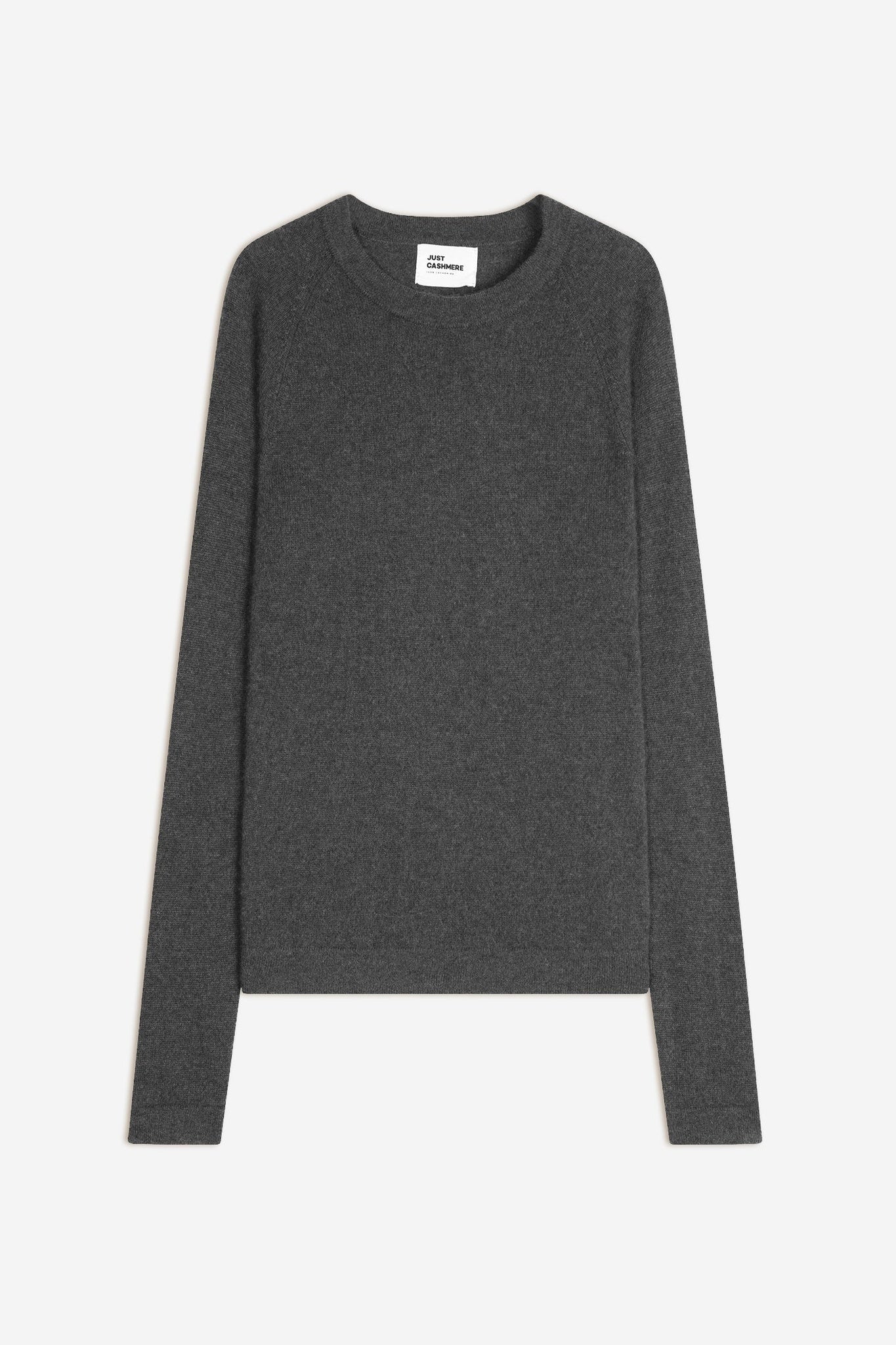 JANE round-neck sweater anthracite mottled