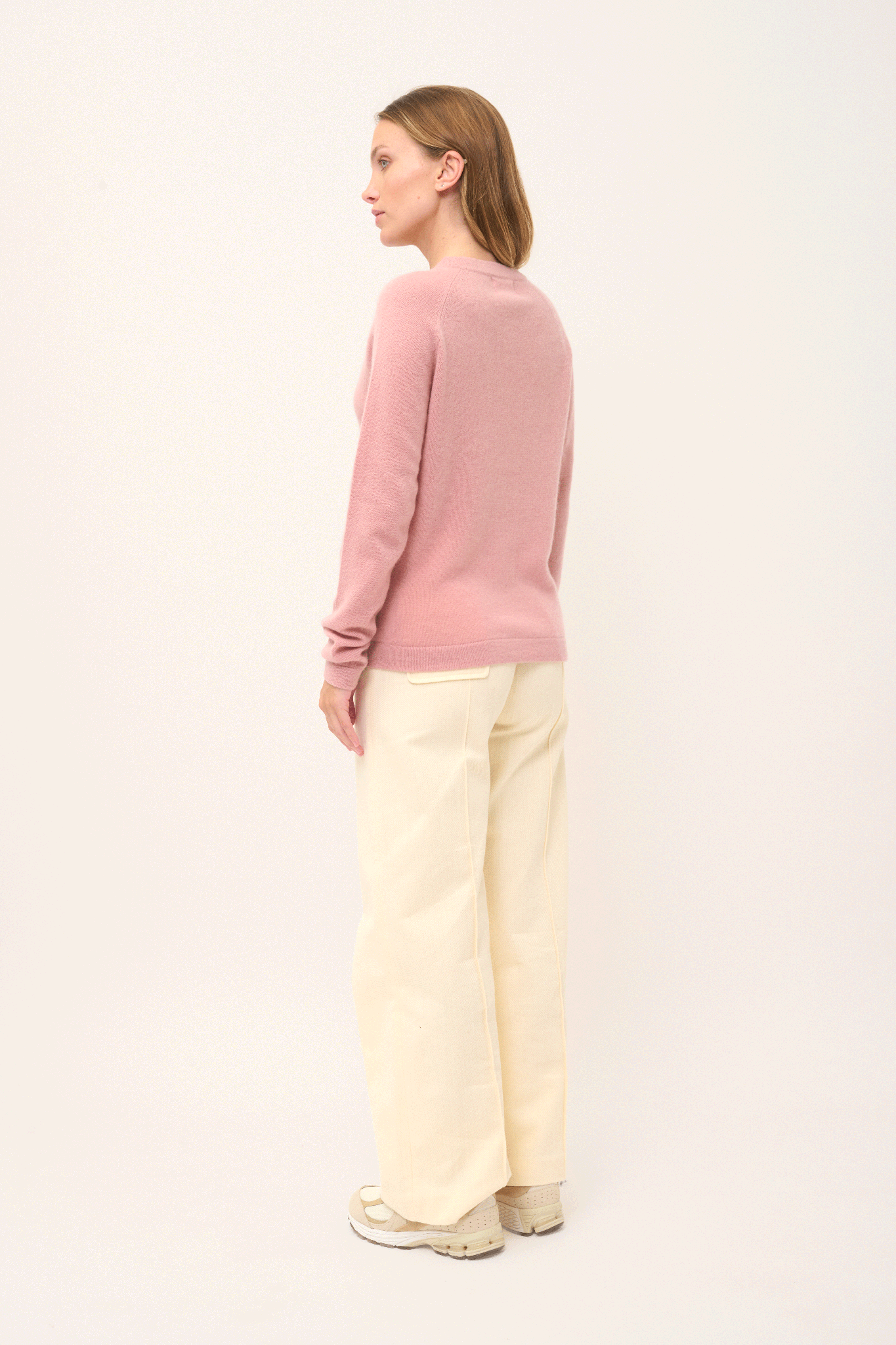 JANE pull col rond bois de rose
