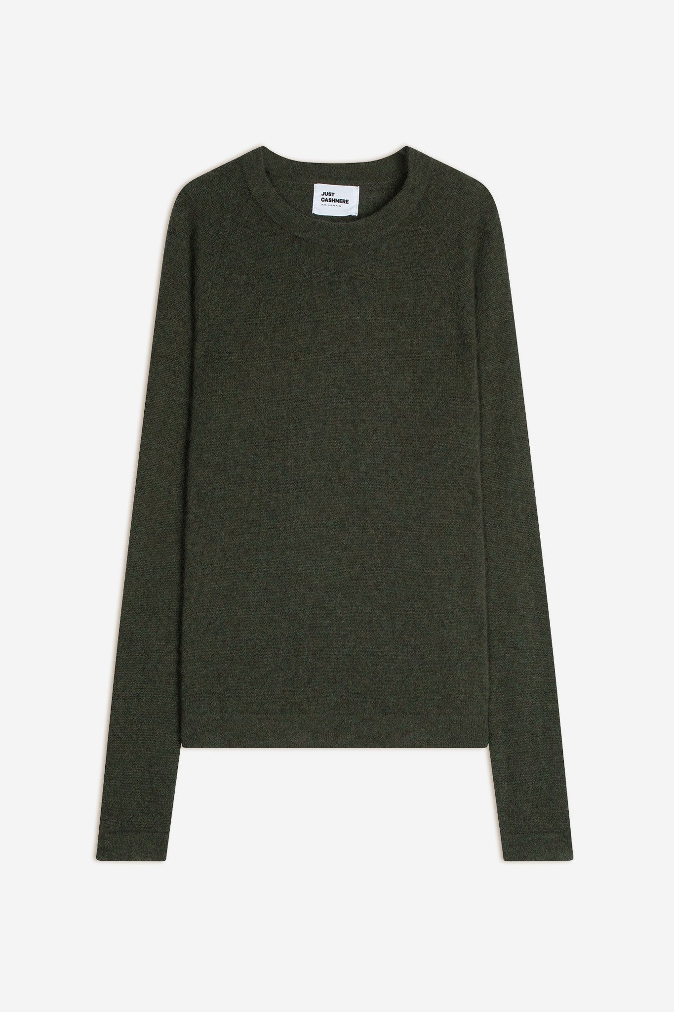jane round neck sweater in khaki heather