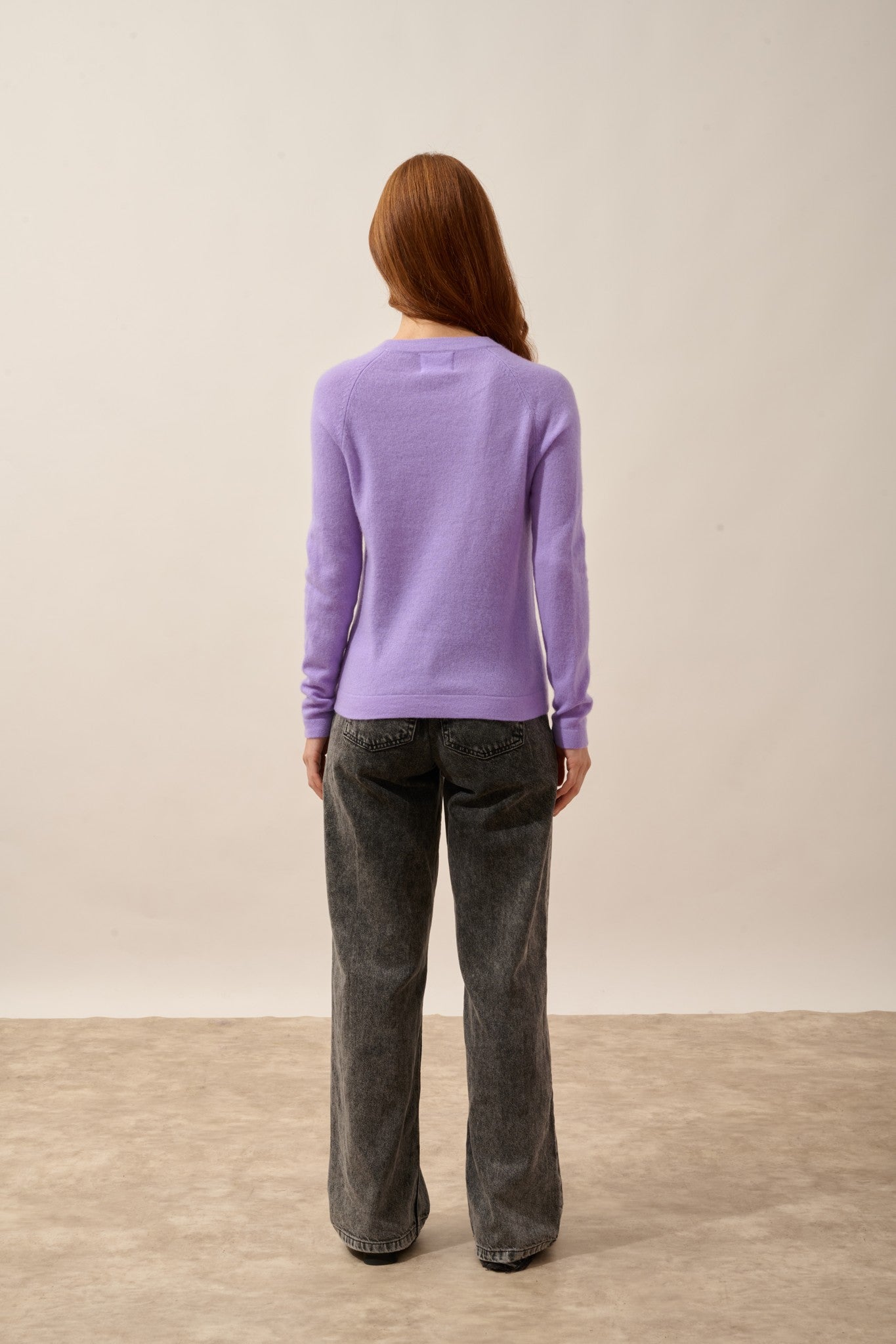 jane pull col rond lavande