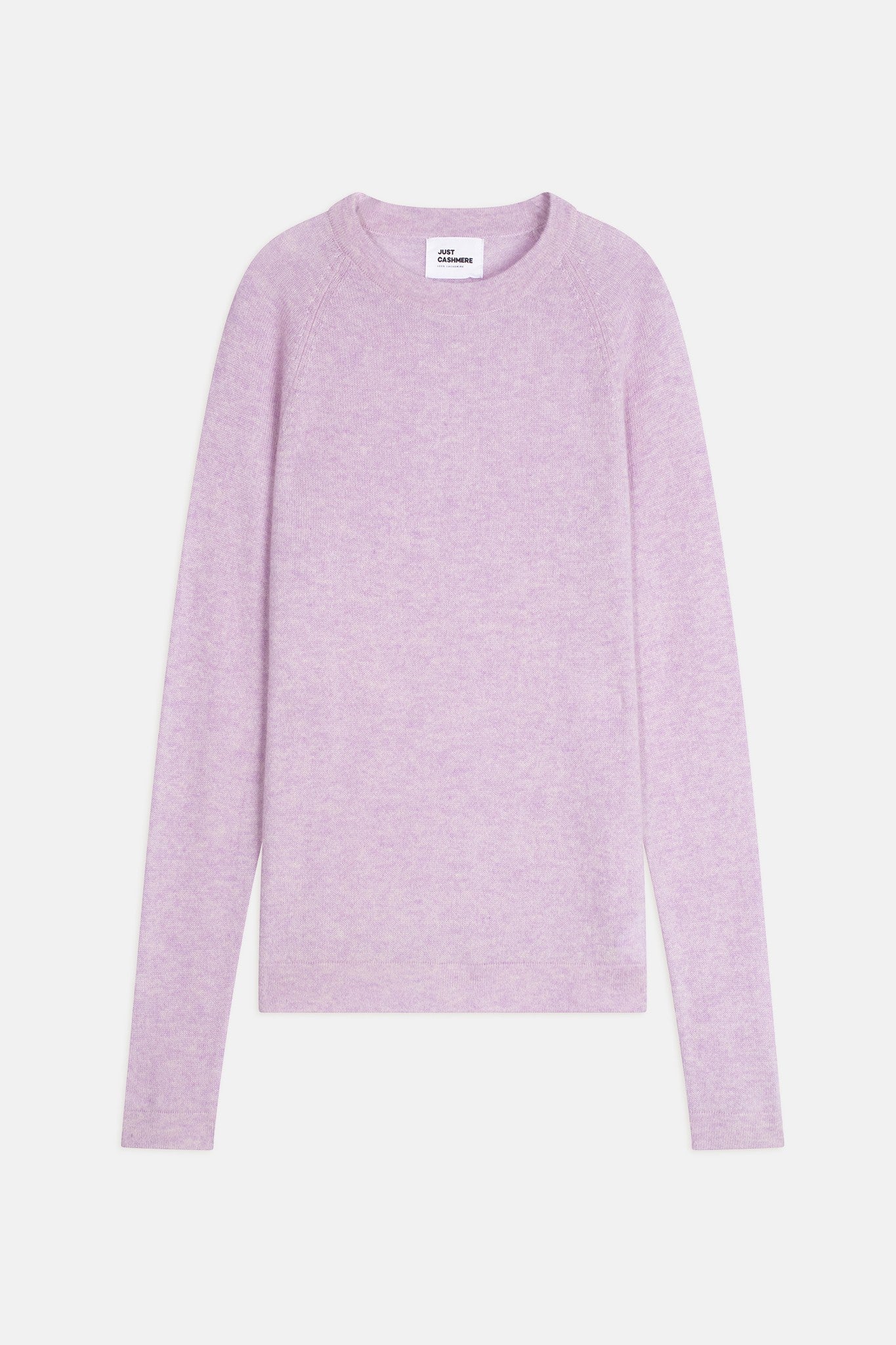jane pull col rond mauve chiné