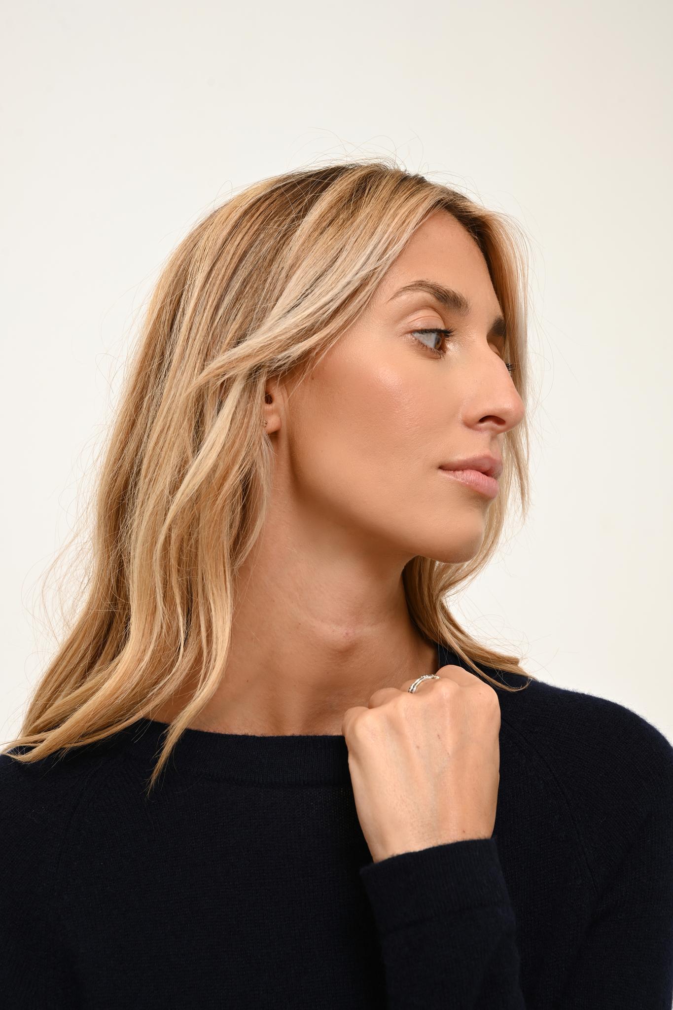 JANE pull col rond navy