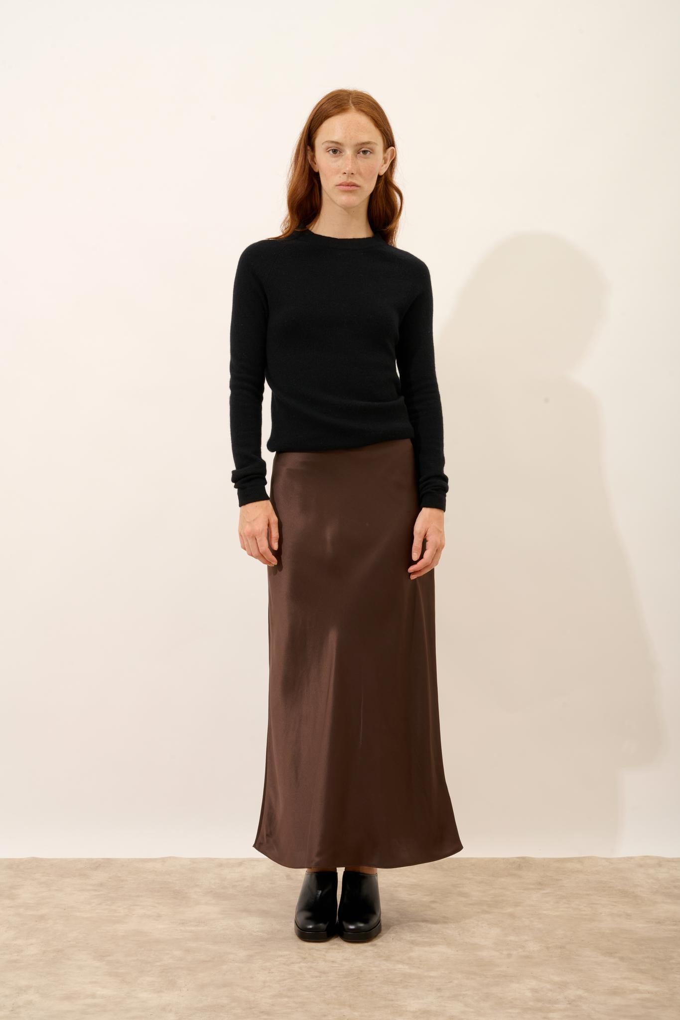 JANE pull col rond noir