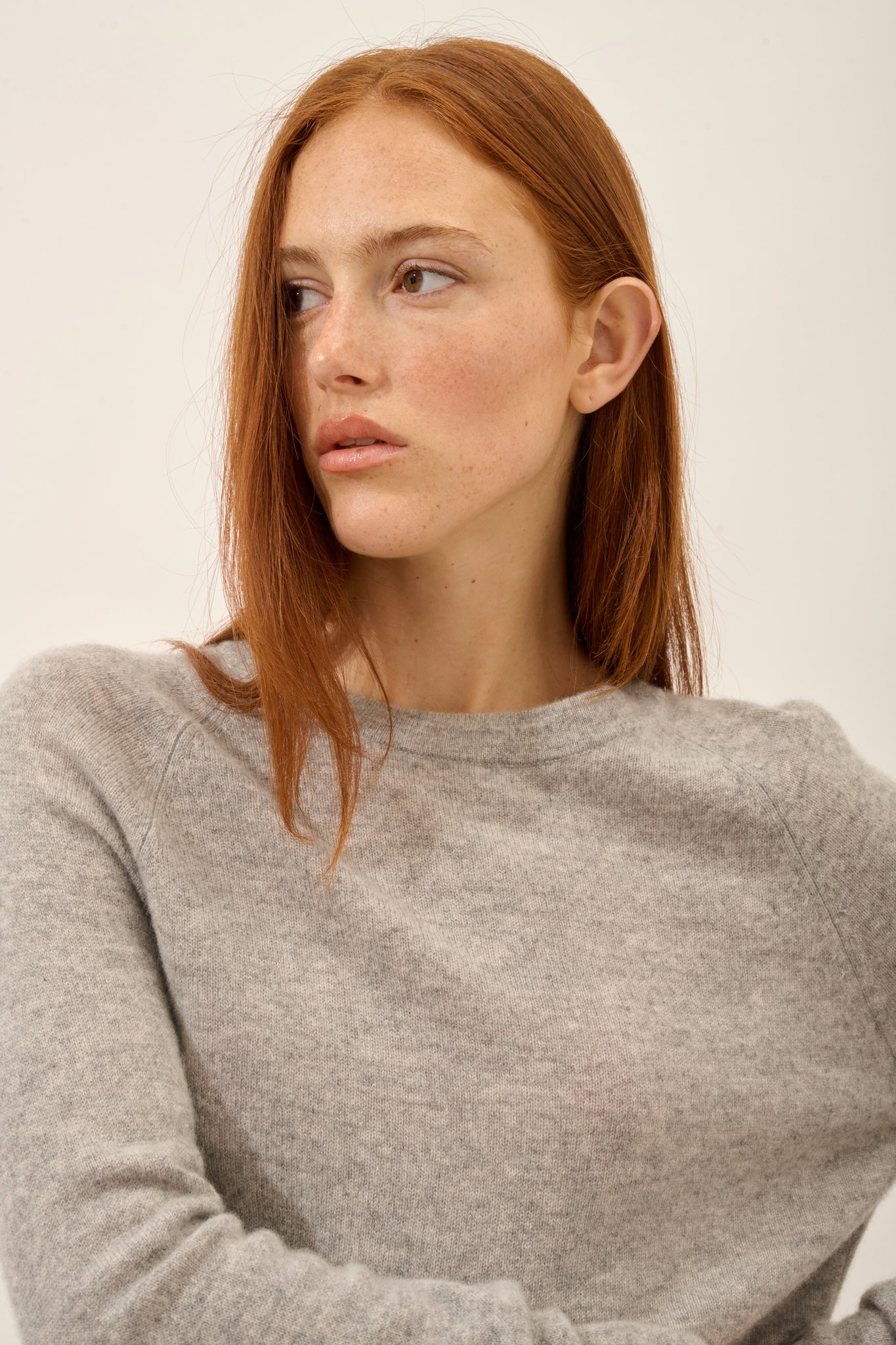 JANE pull col rond nuage chiné