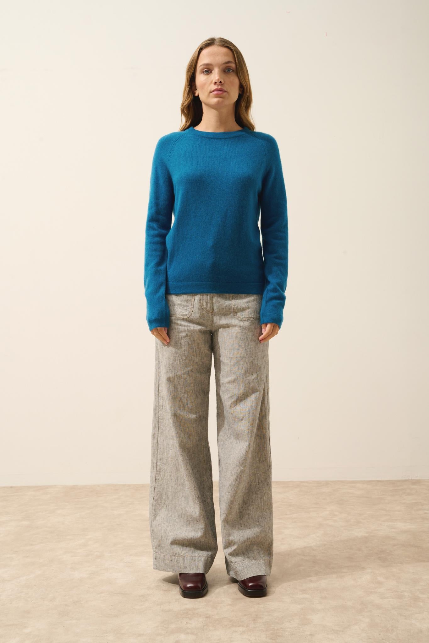 JANE pull col rond paon