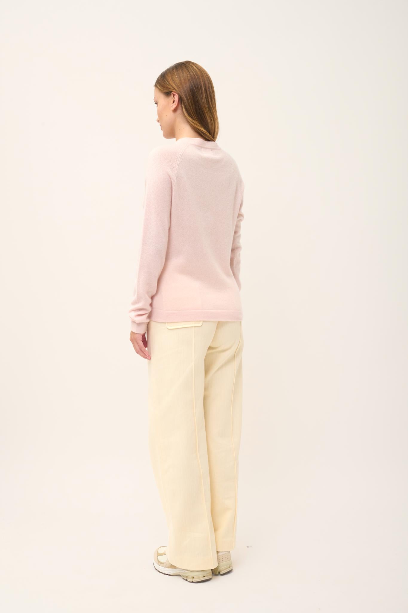 JANE pull col rond poudre