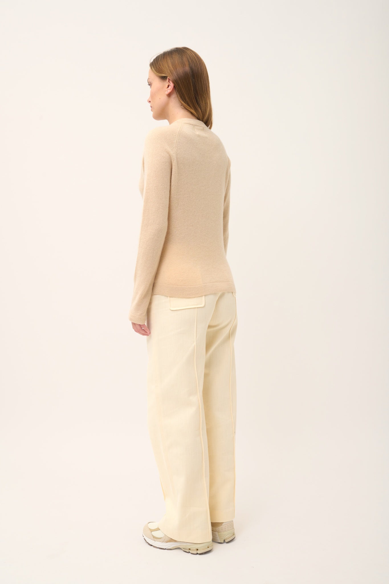 JANE pull col rond sable