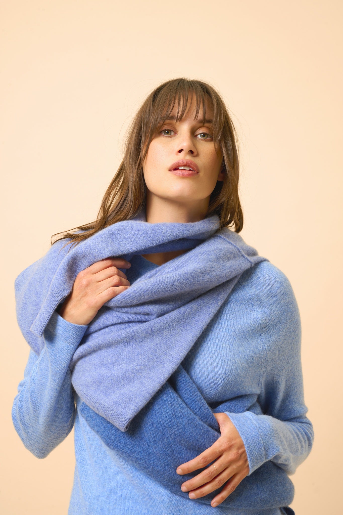 JANE pull col rond sky