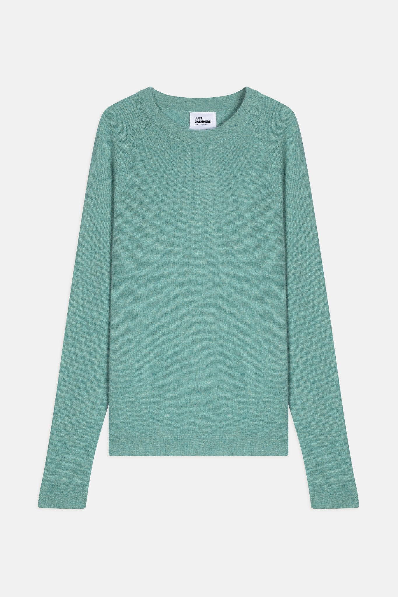 jane pull col rond vert chiné