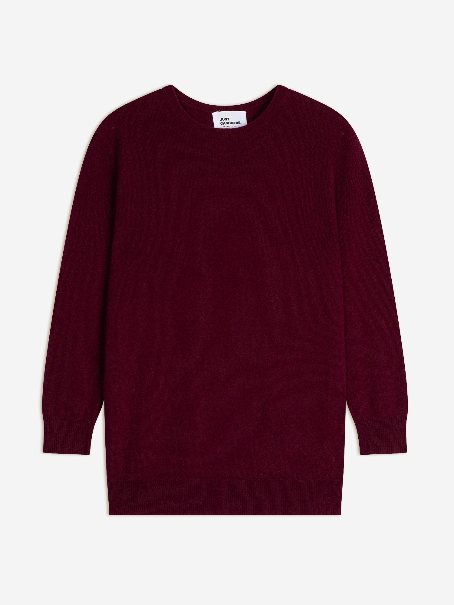 JANICE burgundy crew neck sweater