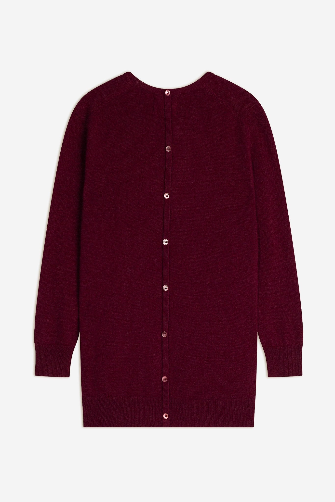 janice pull col rond bordeaux