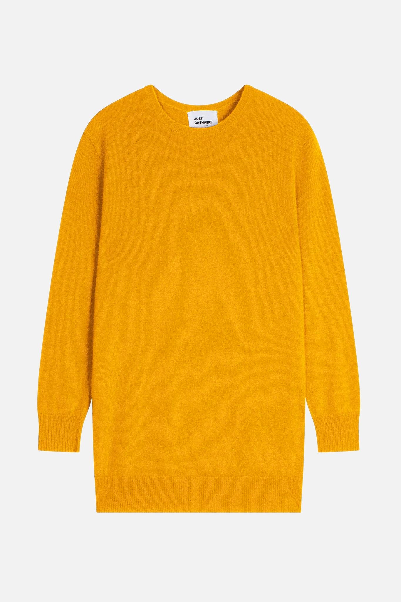 JANICE pull col rond curcuma