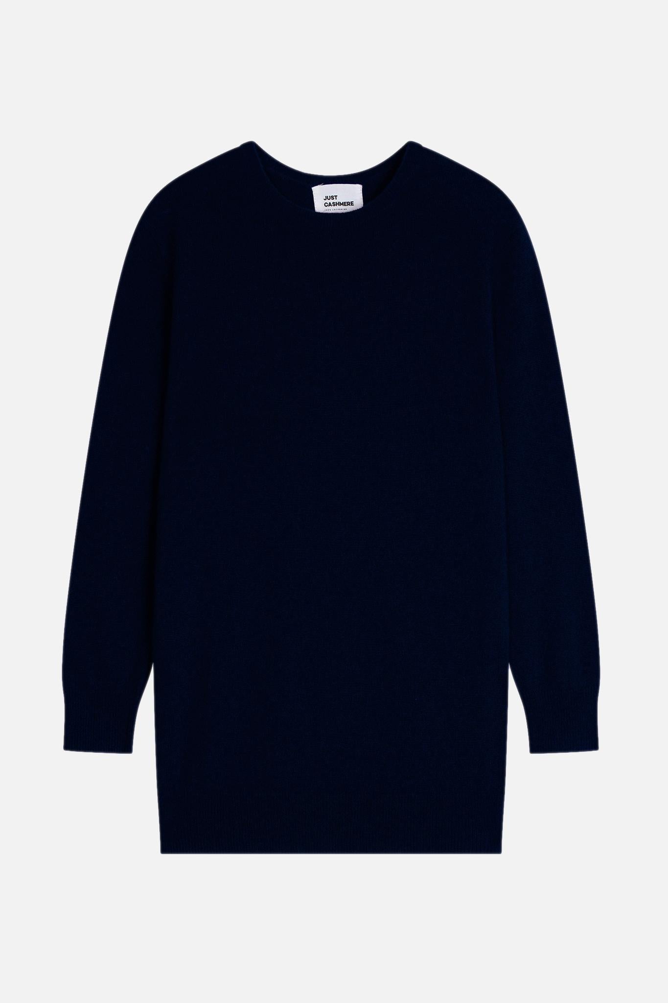 JANICE pull col rond navy