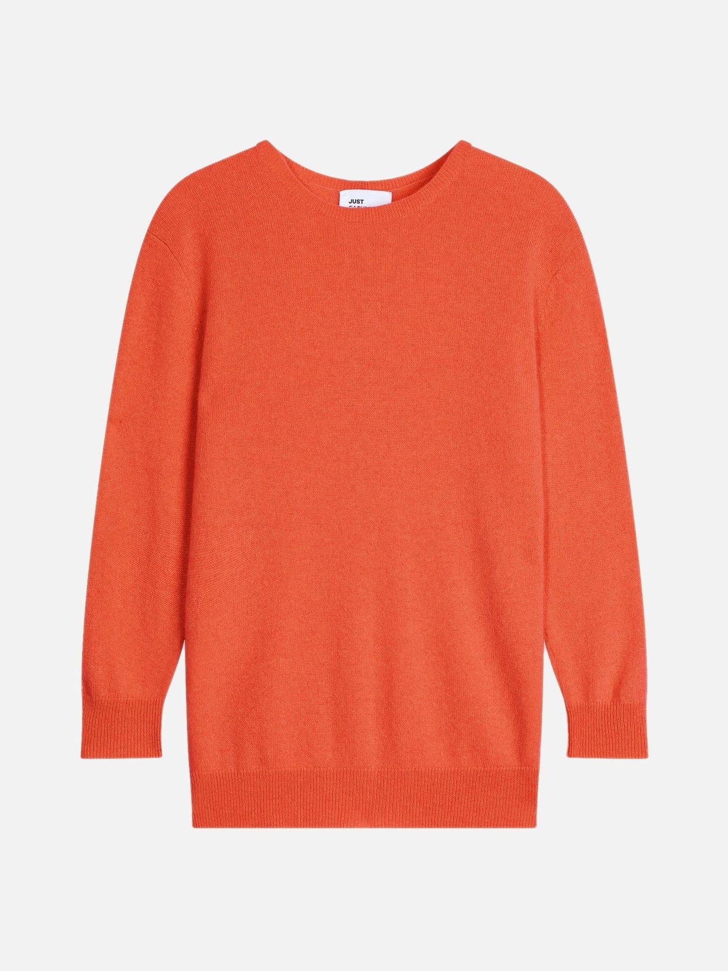 JANICE pull col rond orange