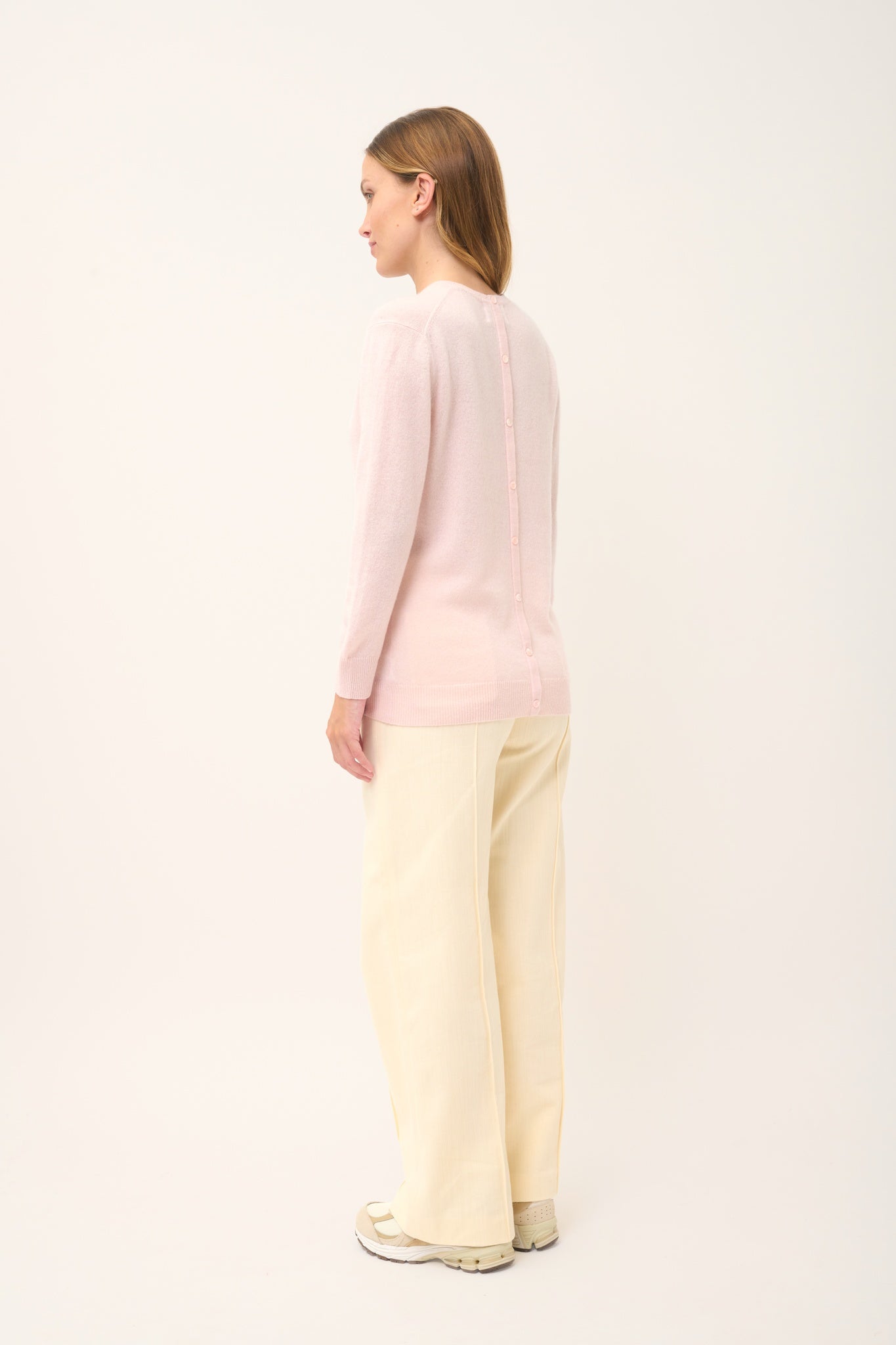 JANICE pull col rond poudre