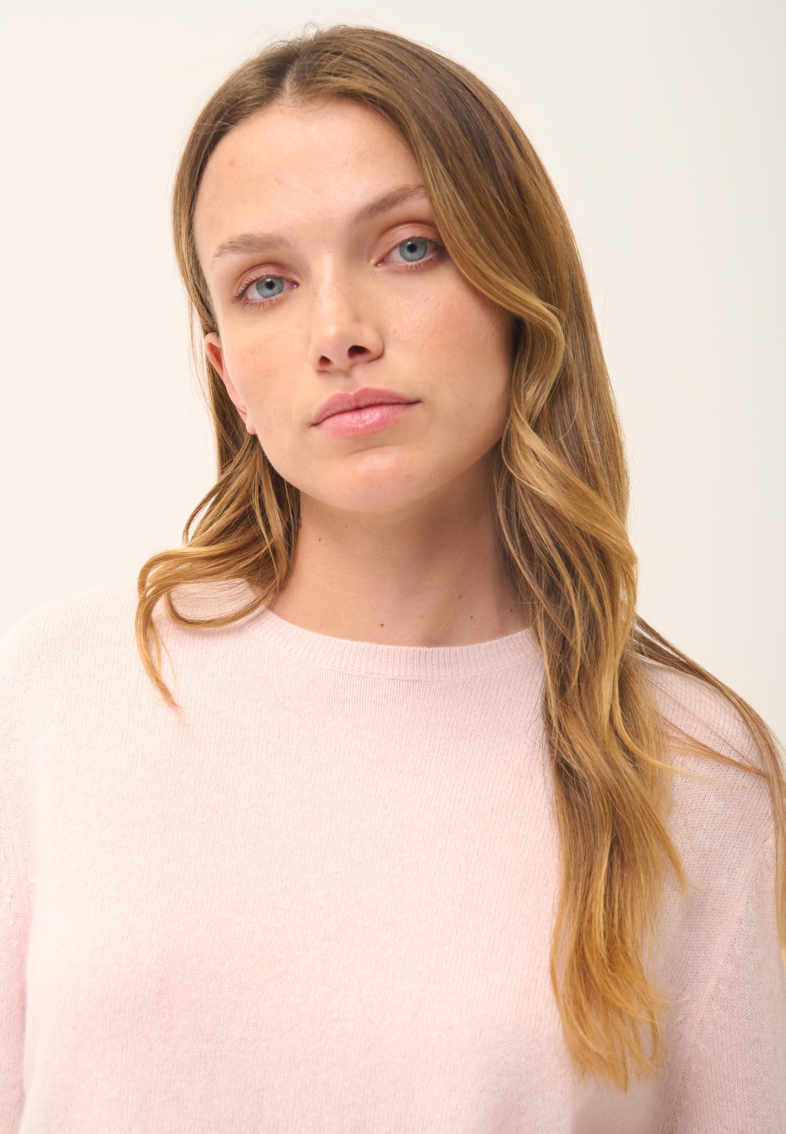 JANICE pull col rond poudre
