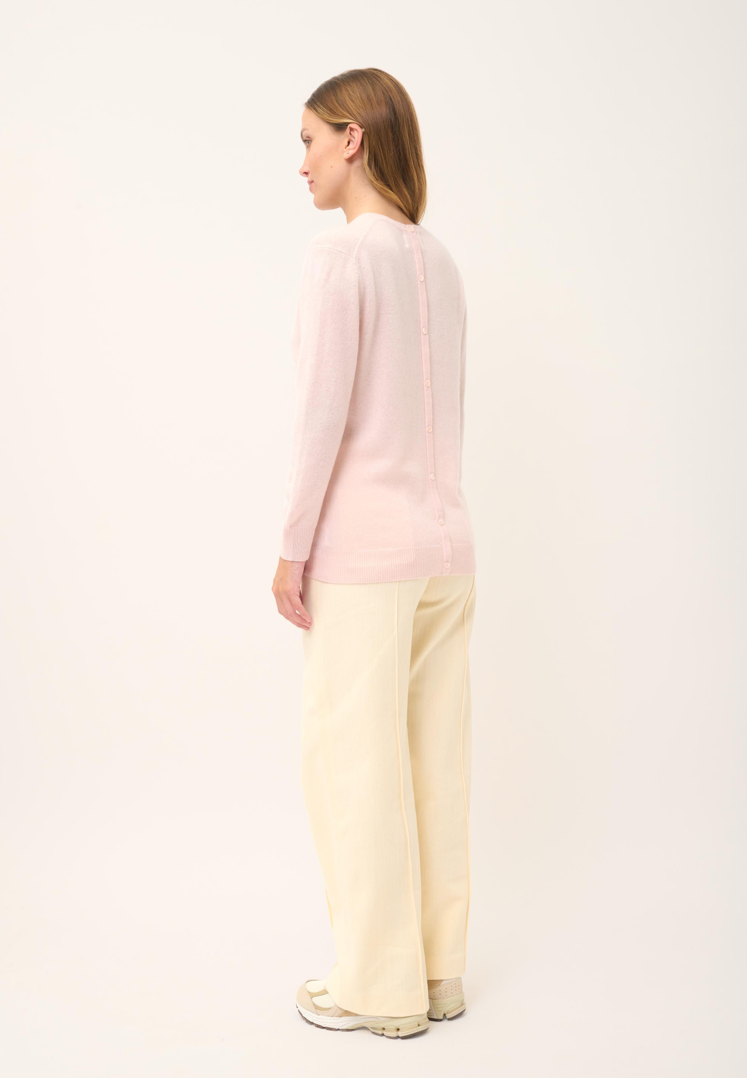 JANICE pull col rond poudre