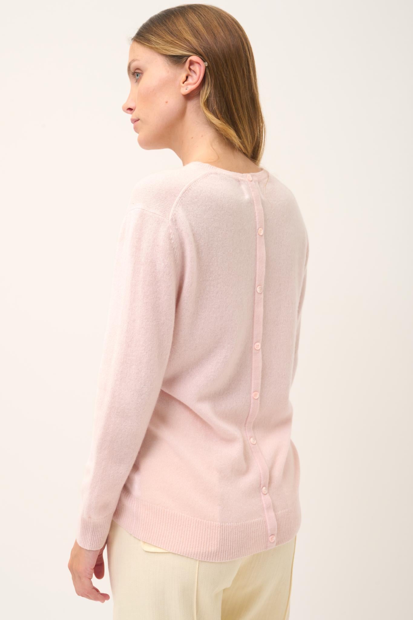 JANICE pull col rond poudre