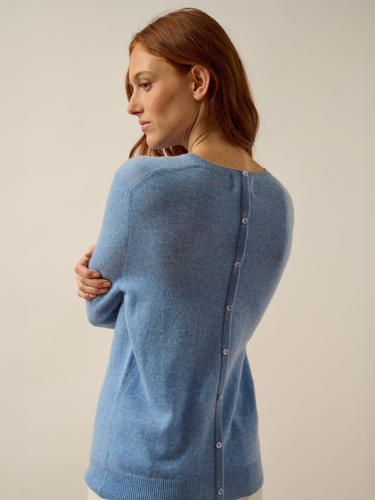 Janice round neck sweater sky
