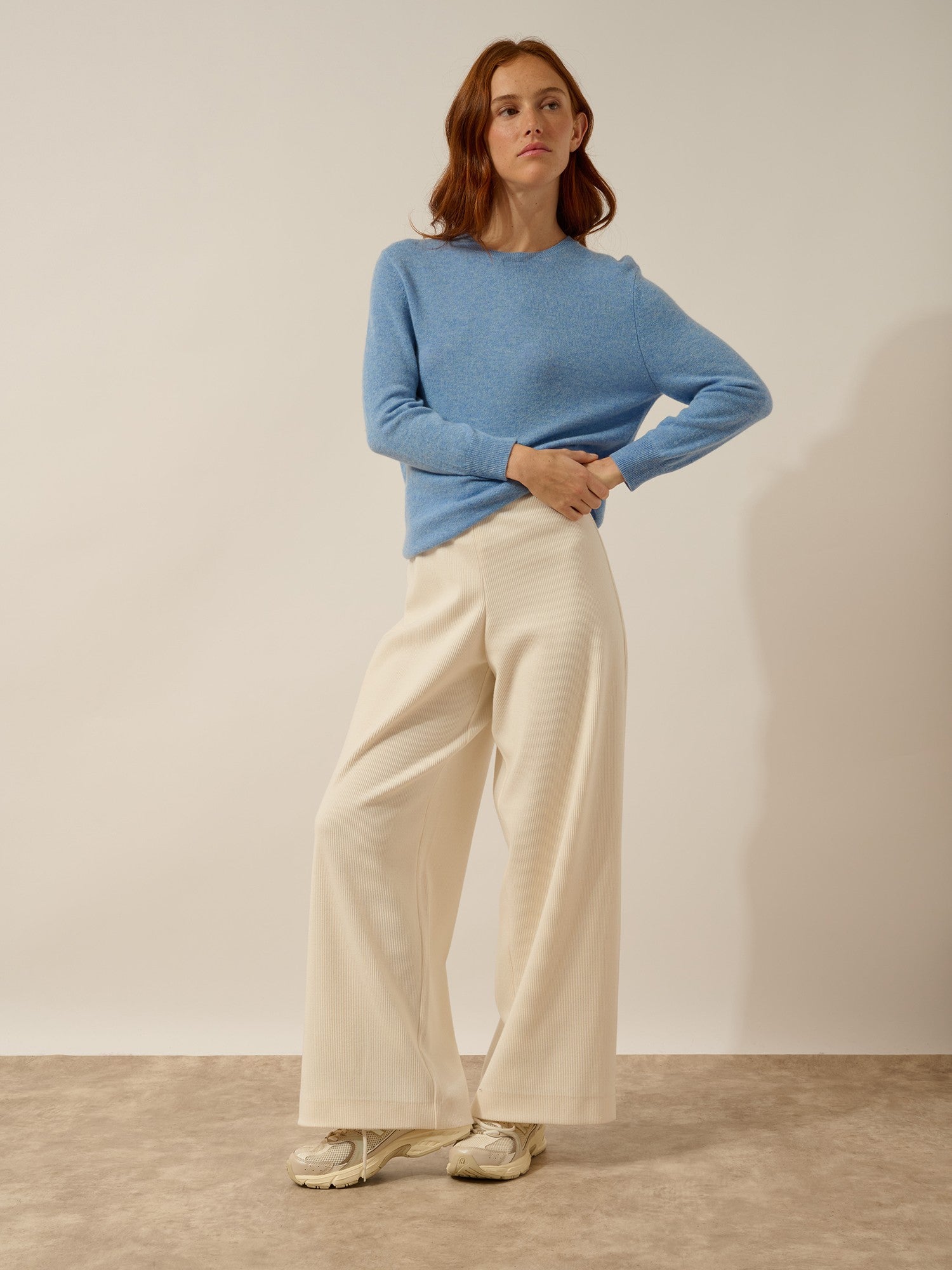 Janice round neck sweater sky