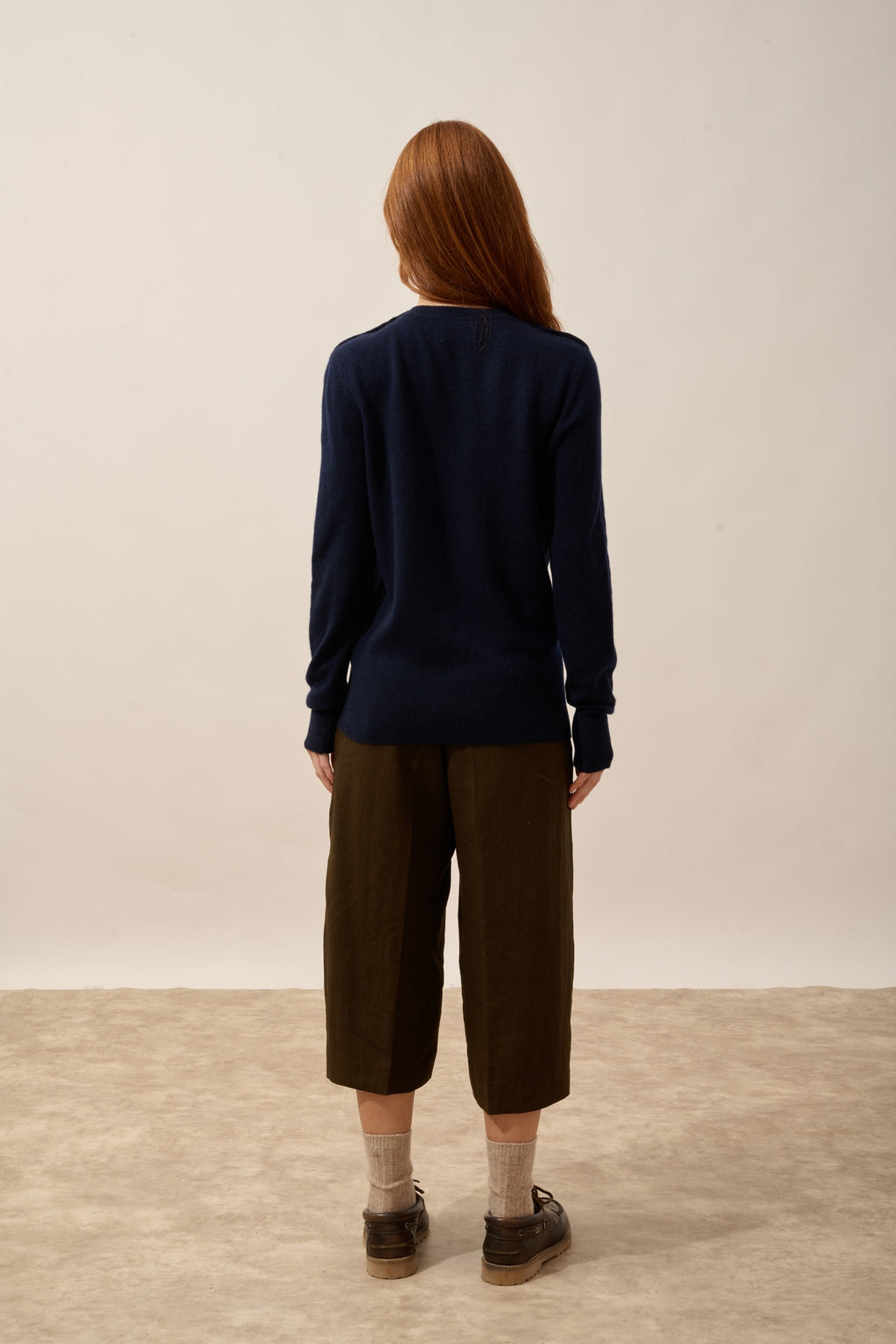 JEANNE pull col rond navy