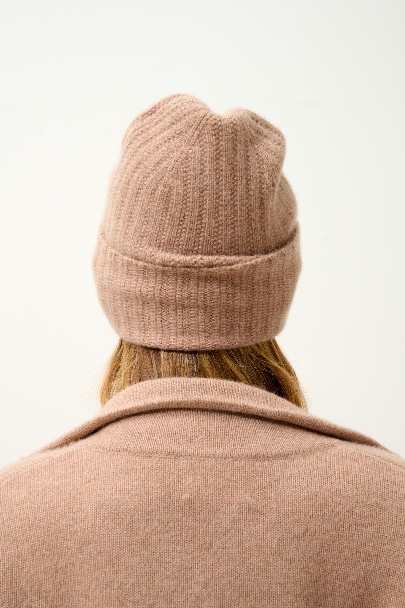 jin bonnet 6 fils camel chiné 100% cachemire