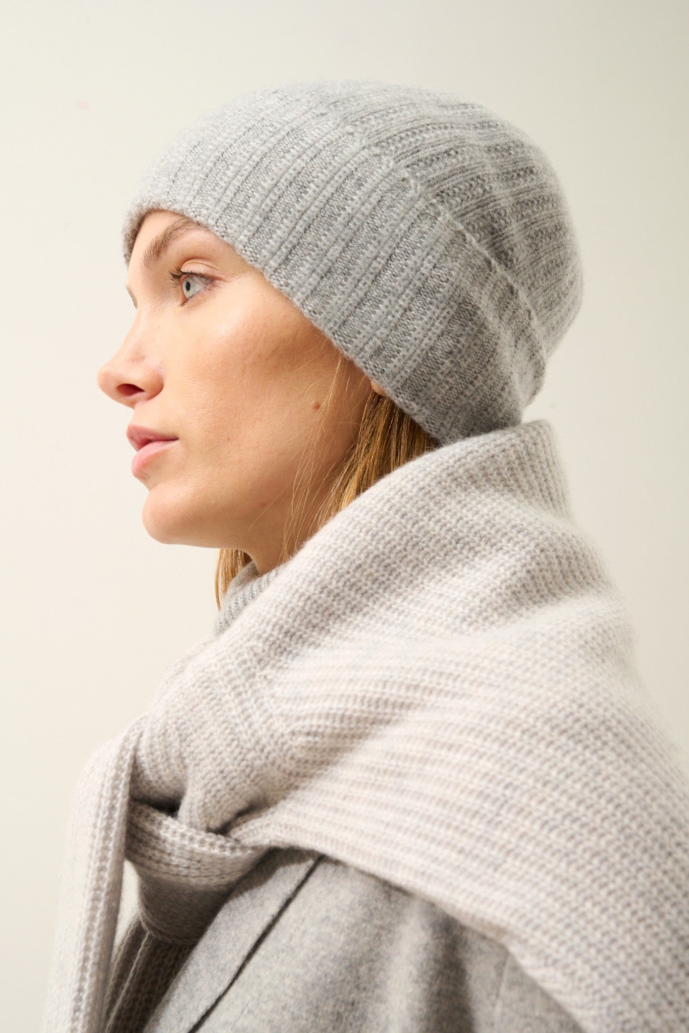 jin bonnet 6 fils nuage chiné 100% cachemire