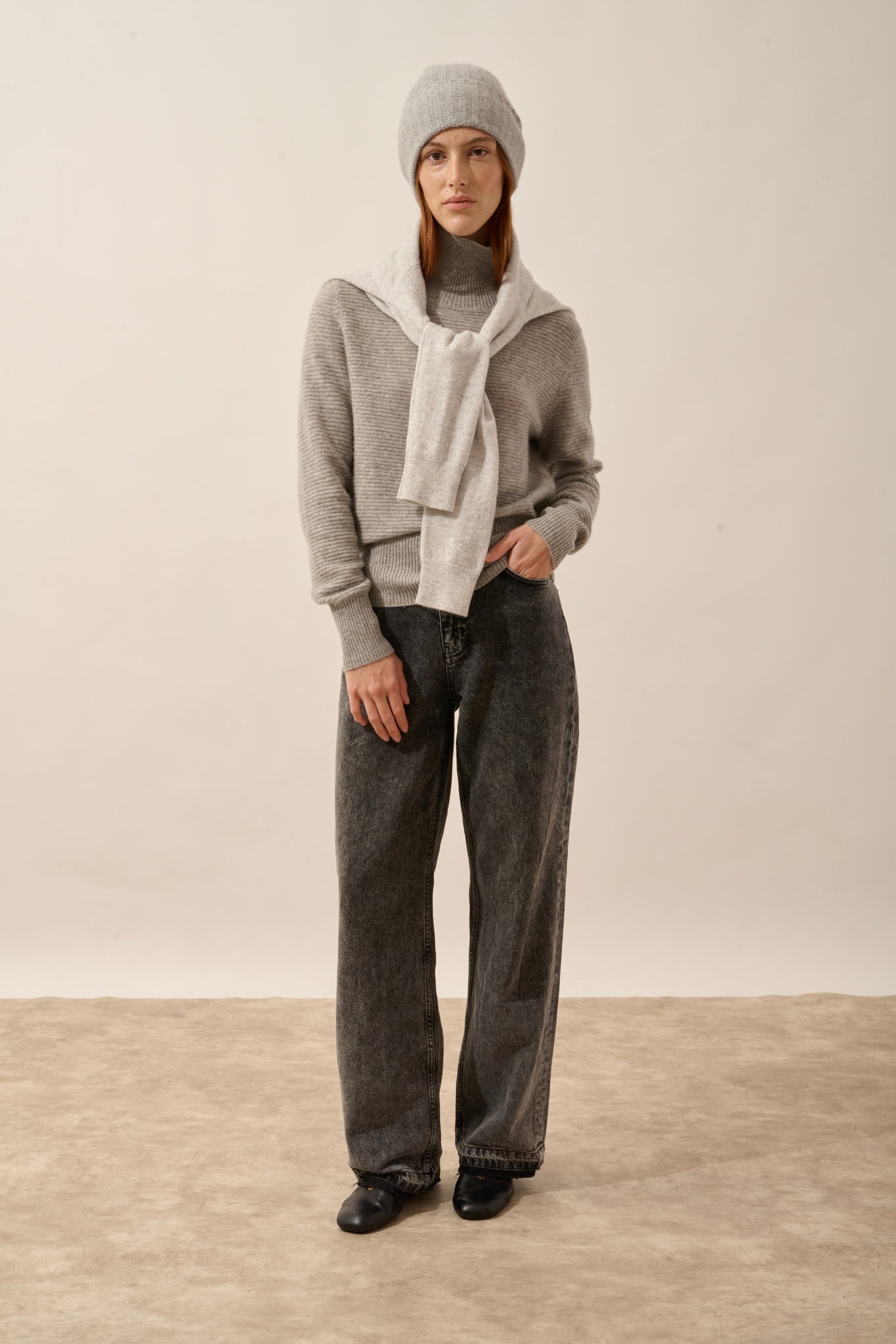 JIN bonnet 6 fils nuage chiné