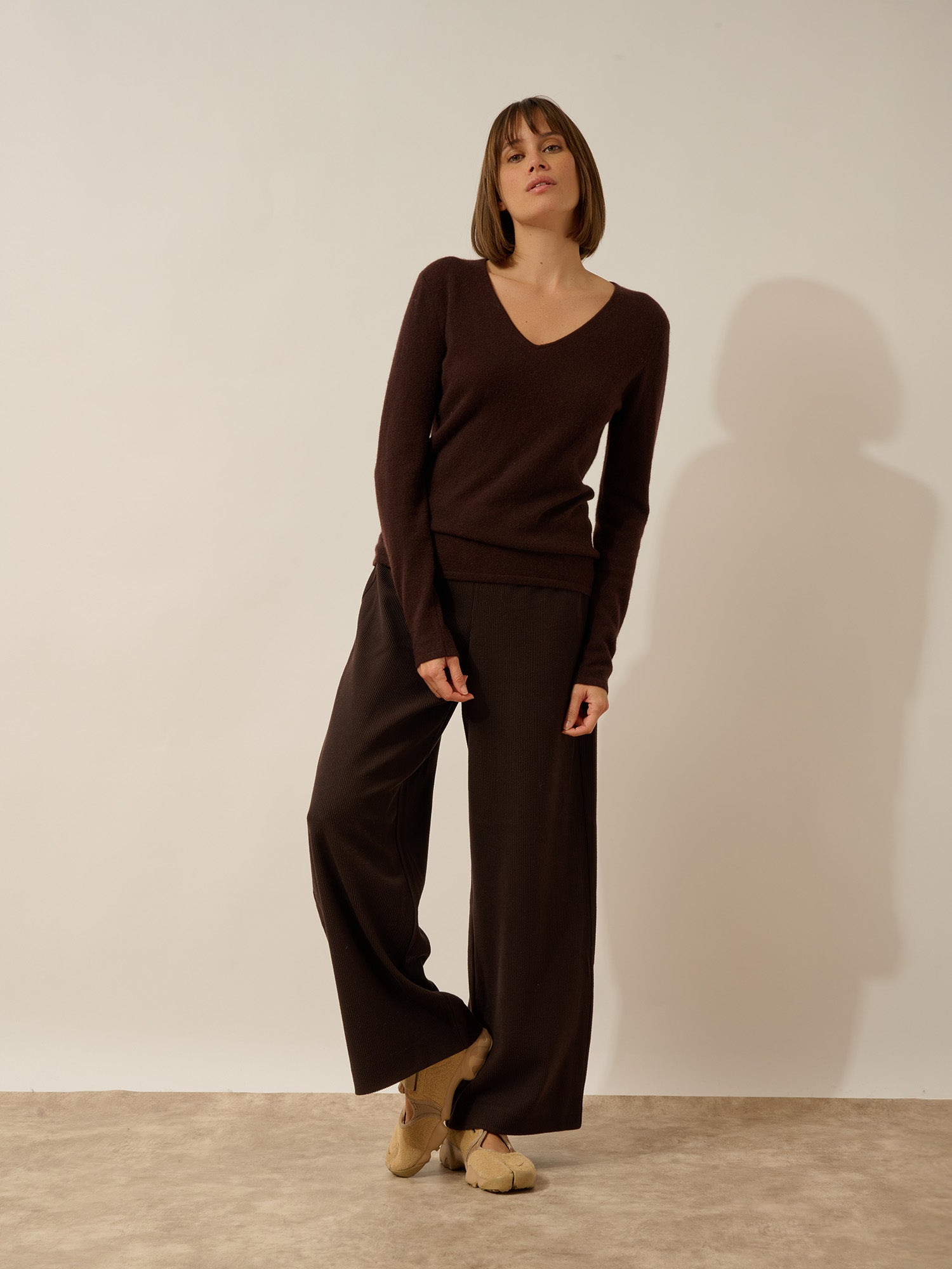 JOAN pull col v choco