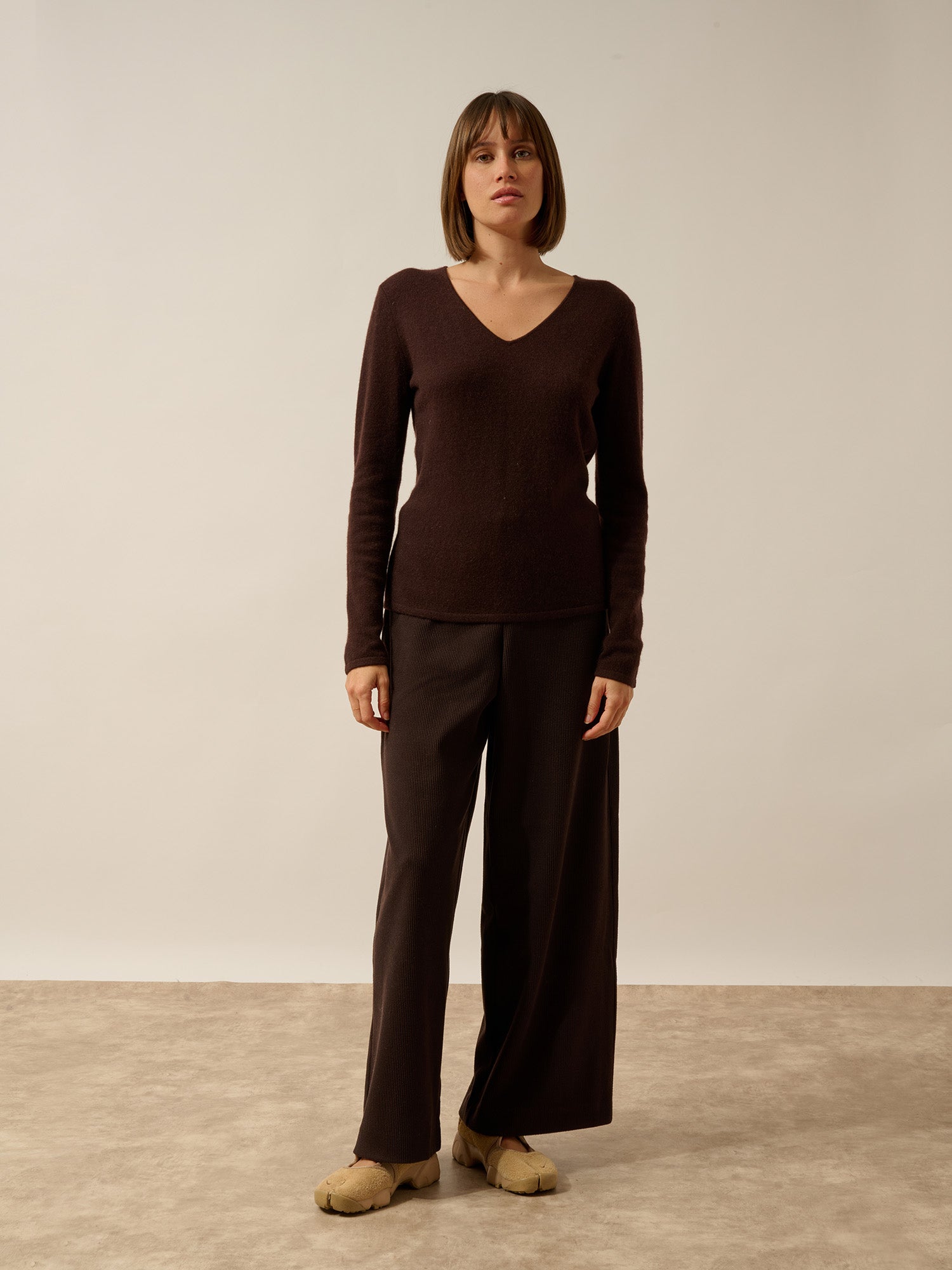 JOAN pull col v choco