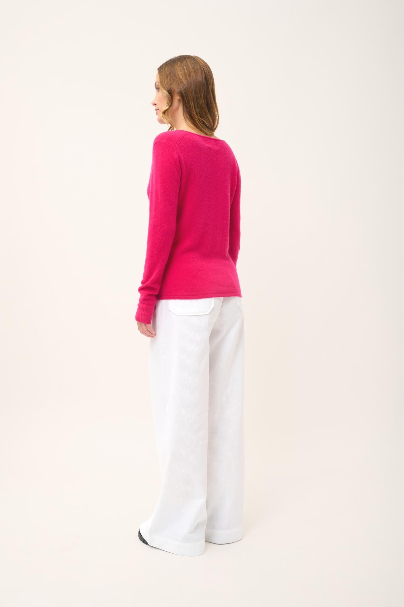 JOAN pull col v fuchsia