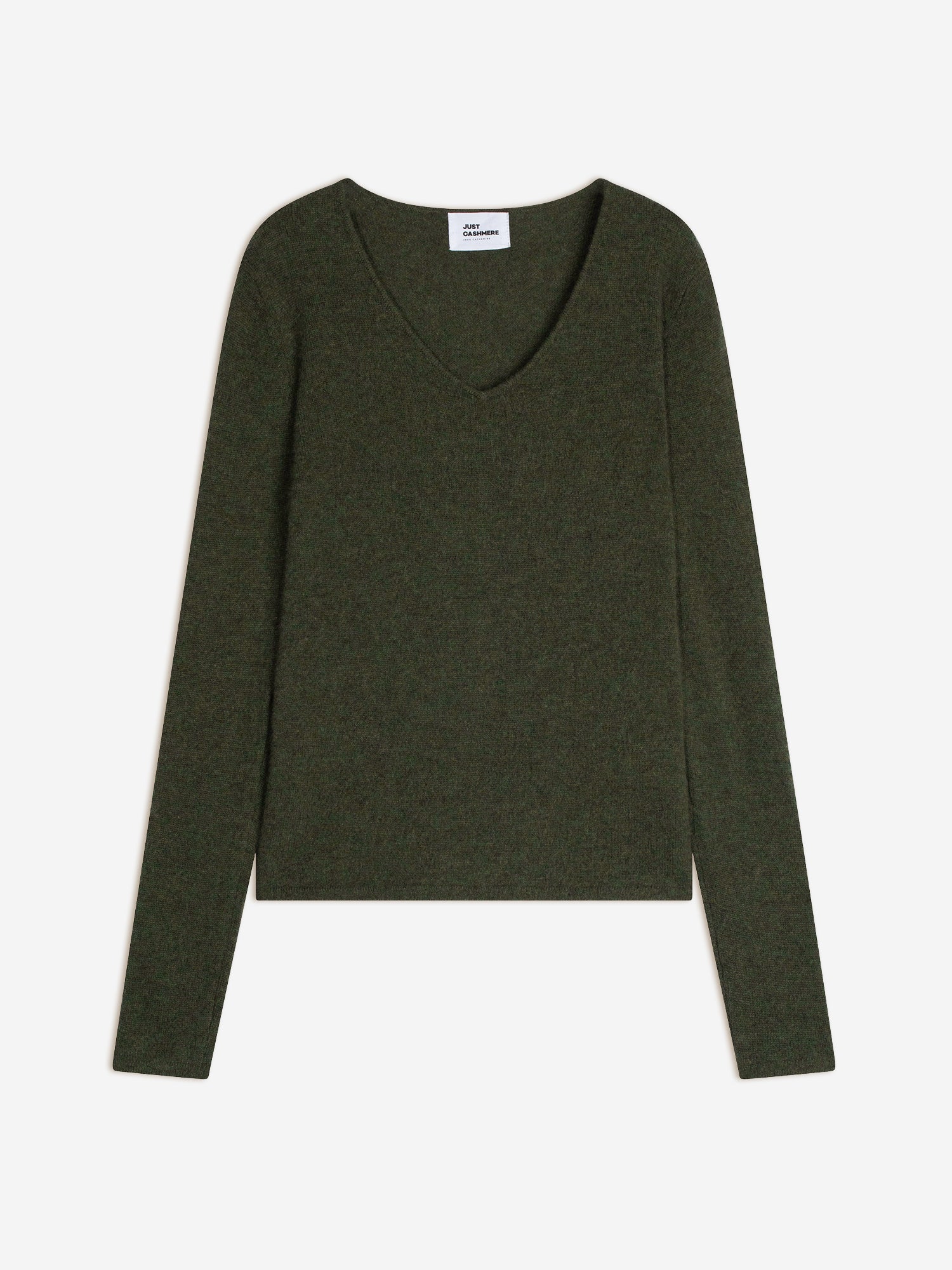 JOAN khaki v-neck sweater