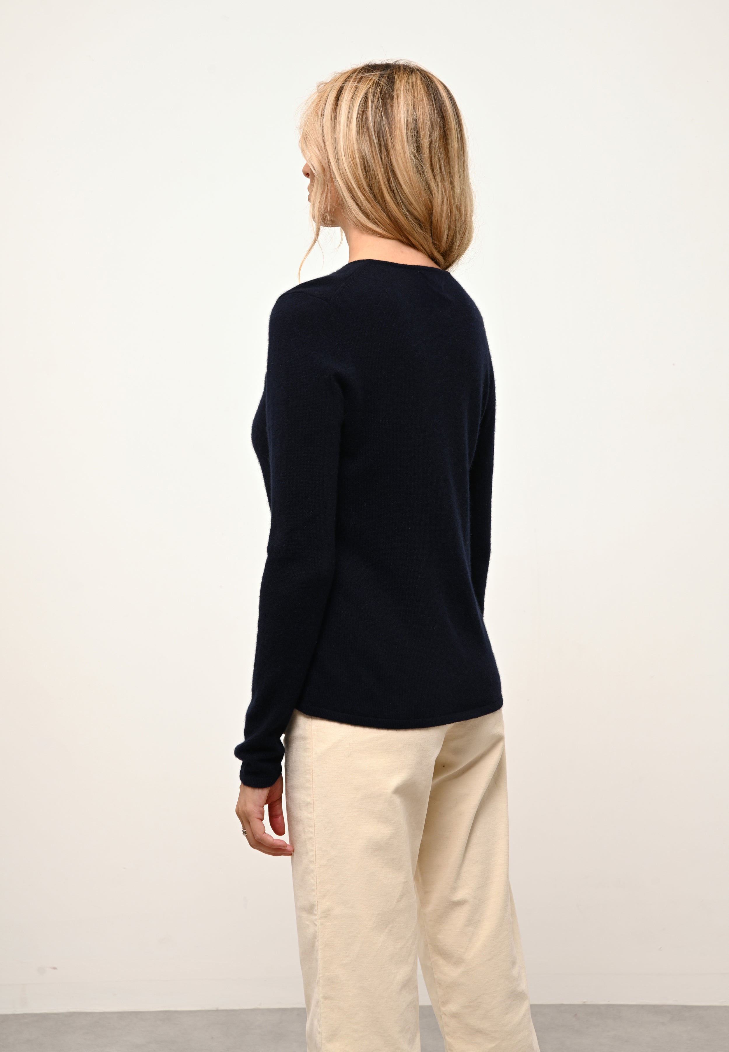 JOAN pull col v navy