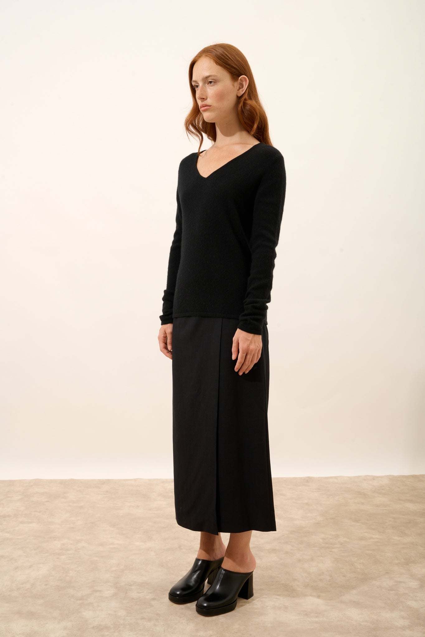 JOAN pull col v noir