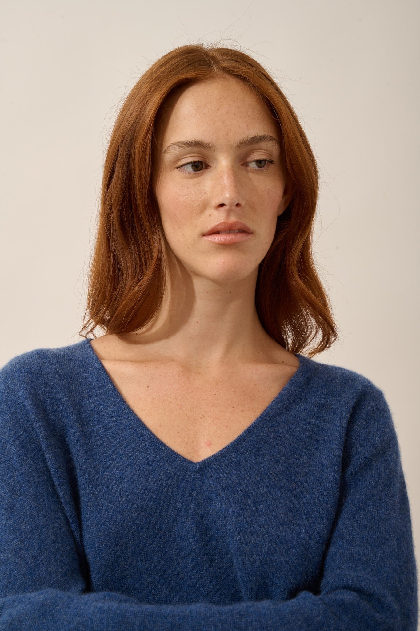 JOAN pull col v ocean chiné