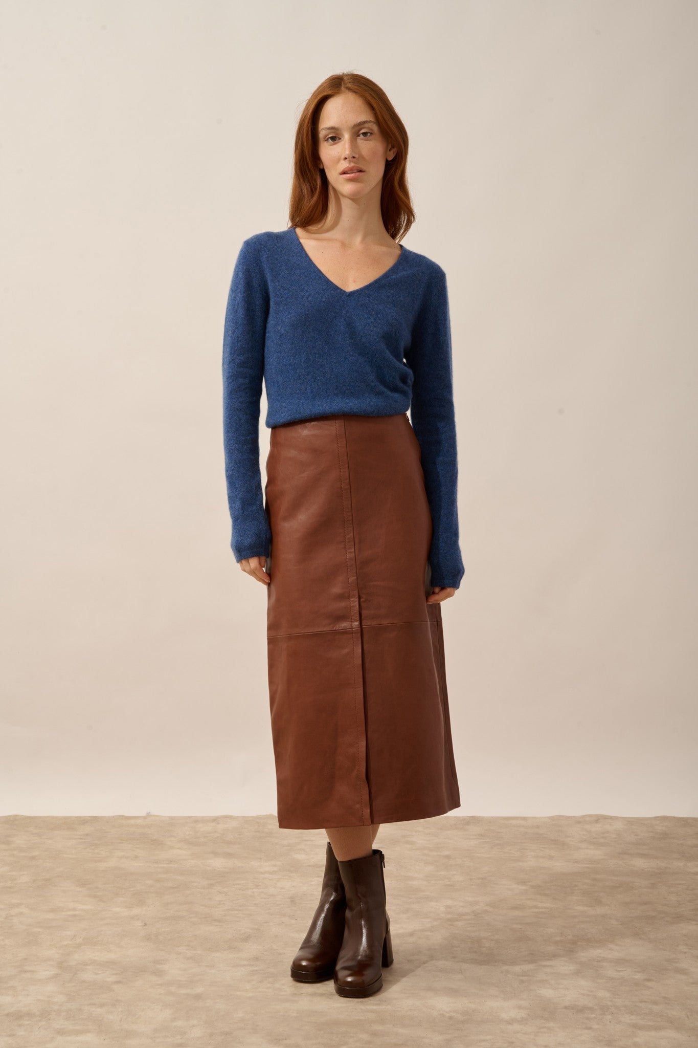 joan pull col v ocean chiné