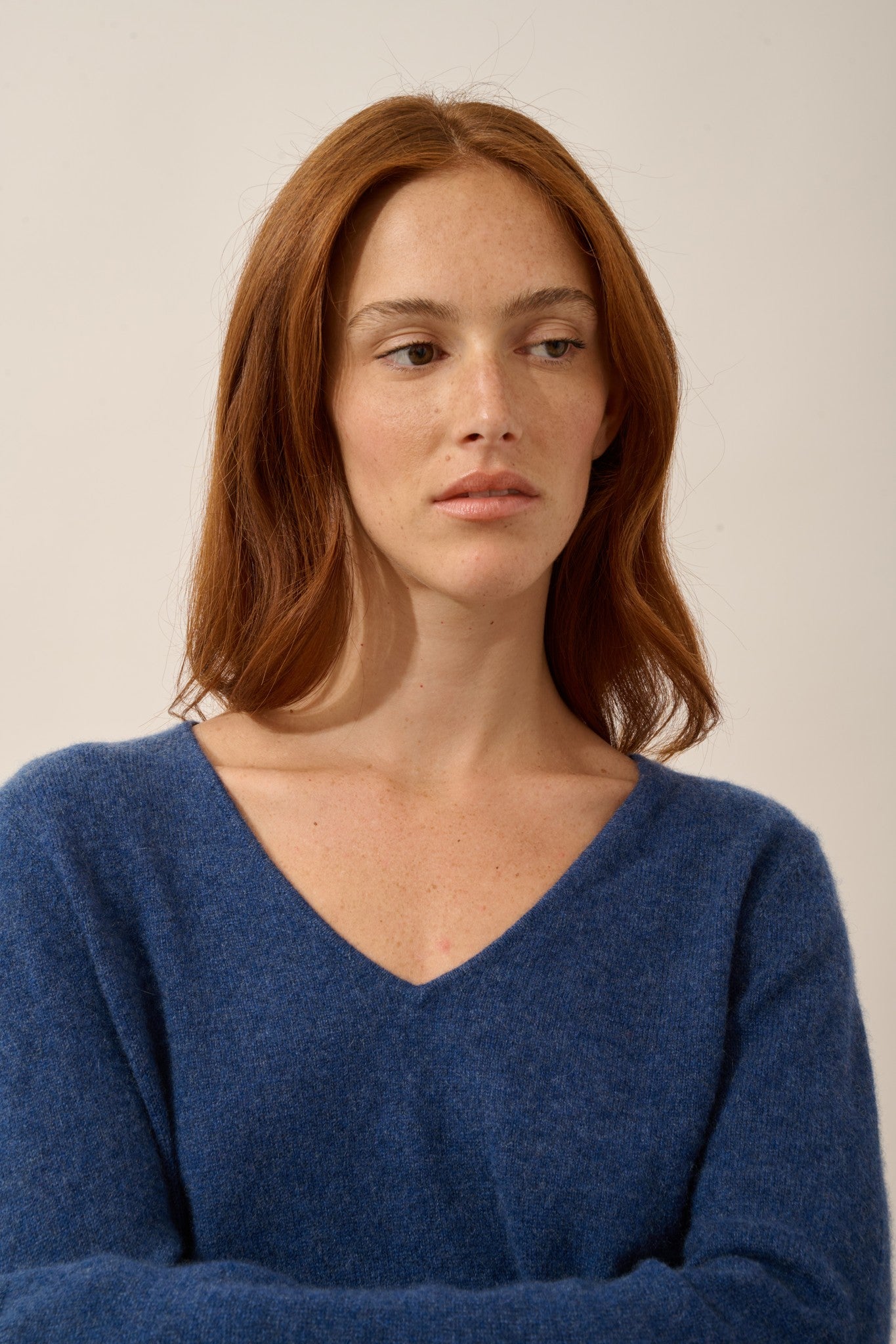 joan pull col v ocean chiné