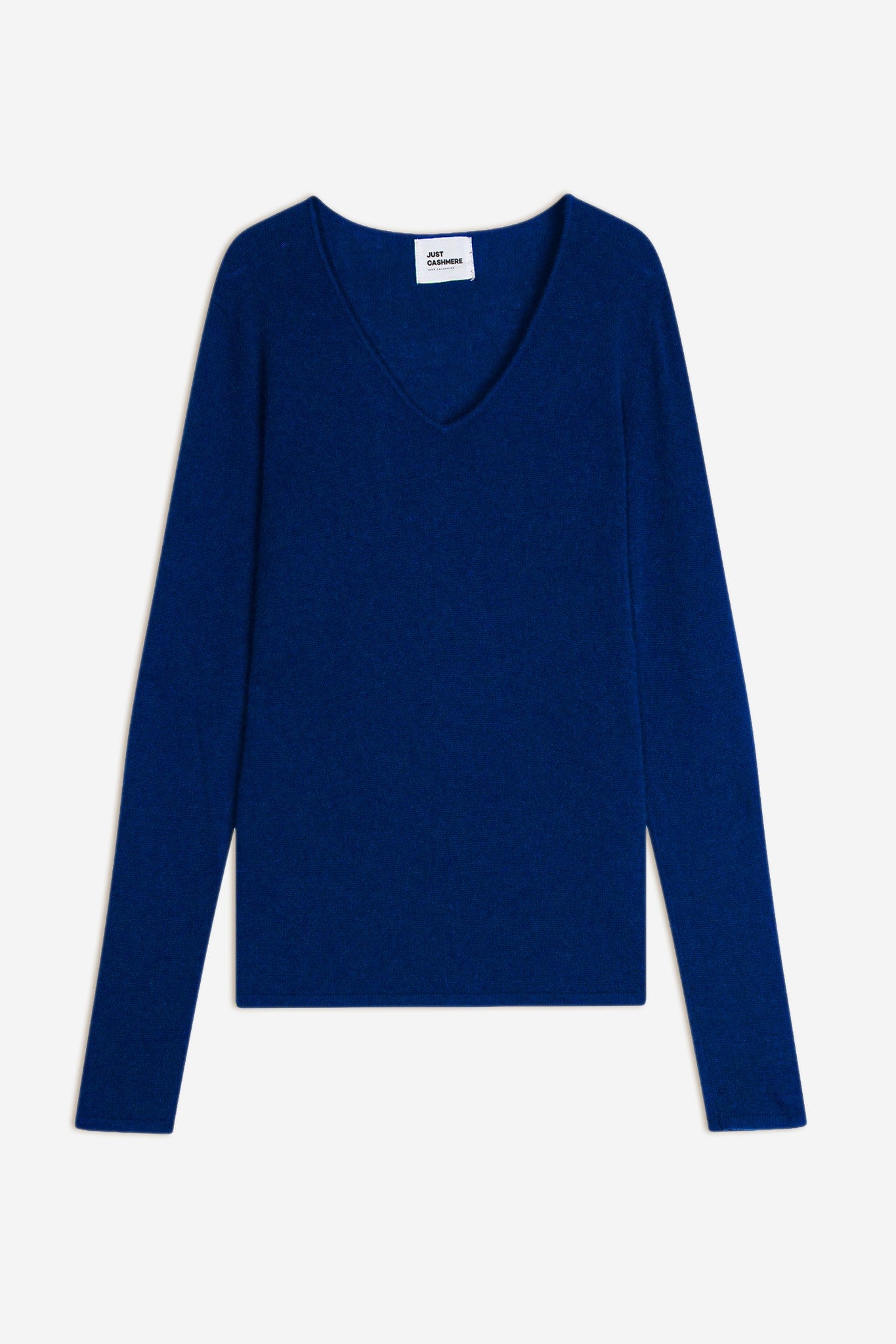 Joan V-neck sweater in ultramarine blue