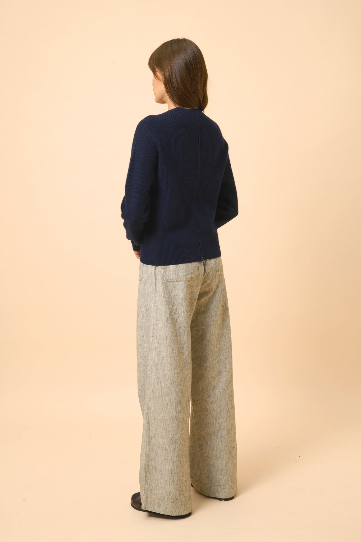 JONA pull col rond navy