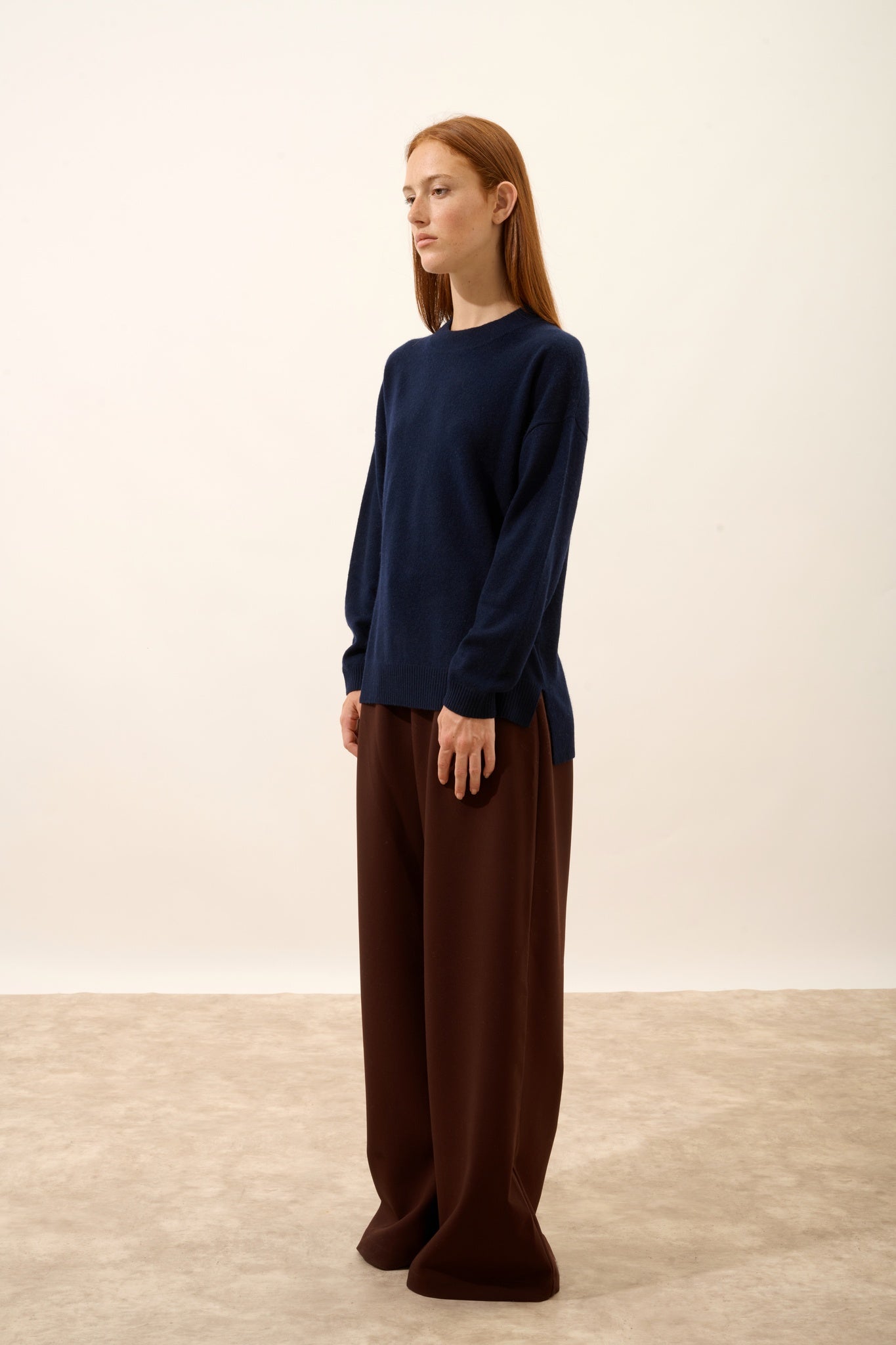 JOSPE round-neck sweater navy