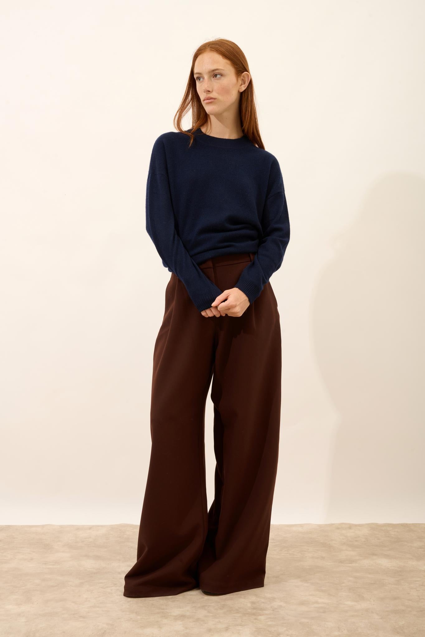 JOSPE round-neck sweater navy