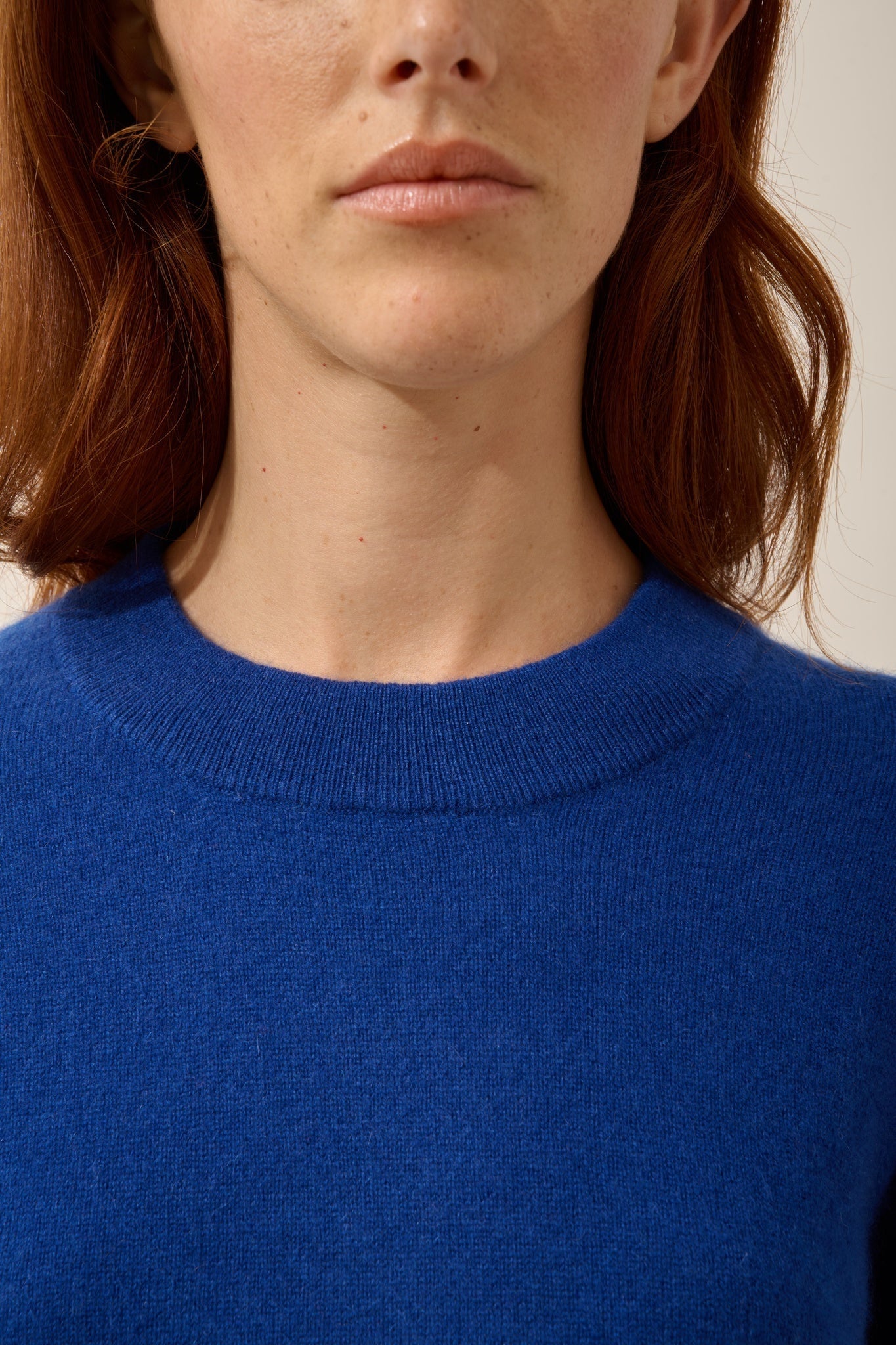 JOSPE pull col rond outremer