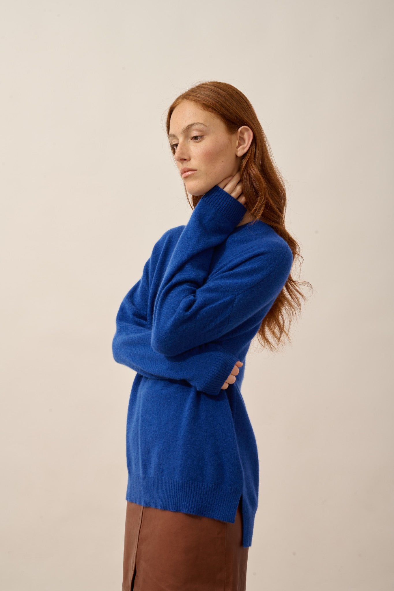 jospe pull col rond outremer